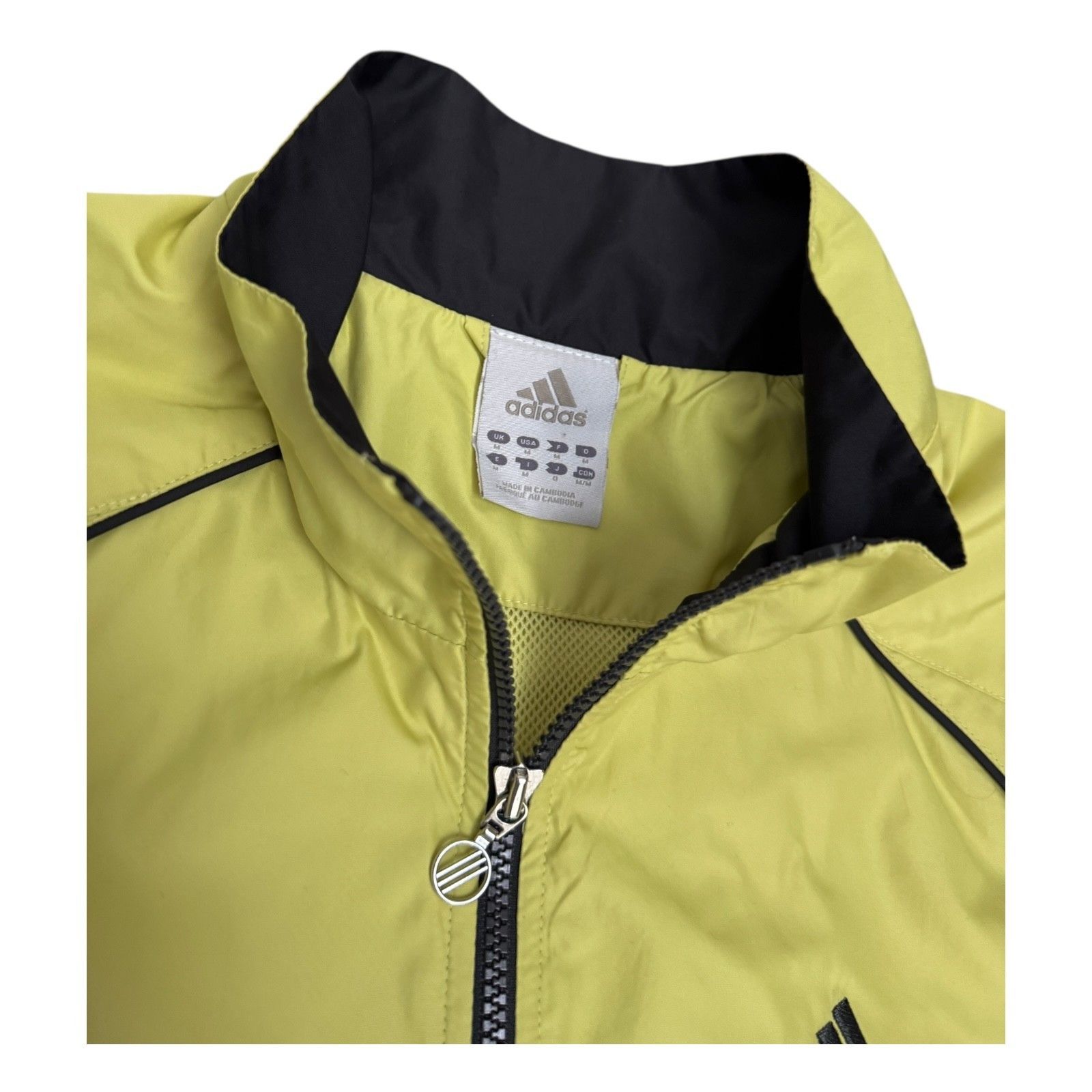 Adidas ADIDAS Vintage Y2K 2000s Neon Windbreaker Jacket Medium Size M / US 6-8 / IT 42-44 - 3 Thumbnail
