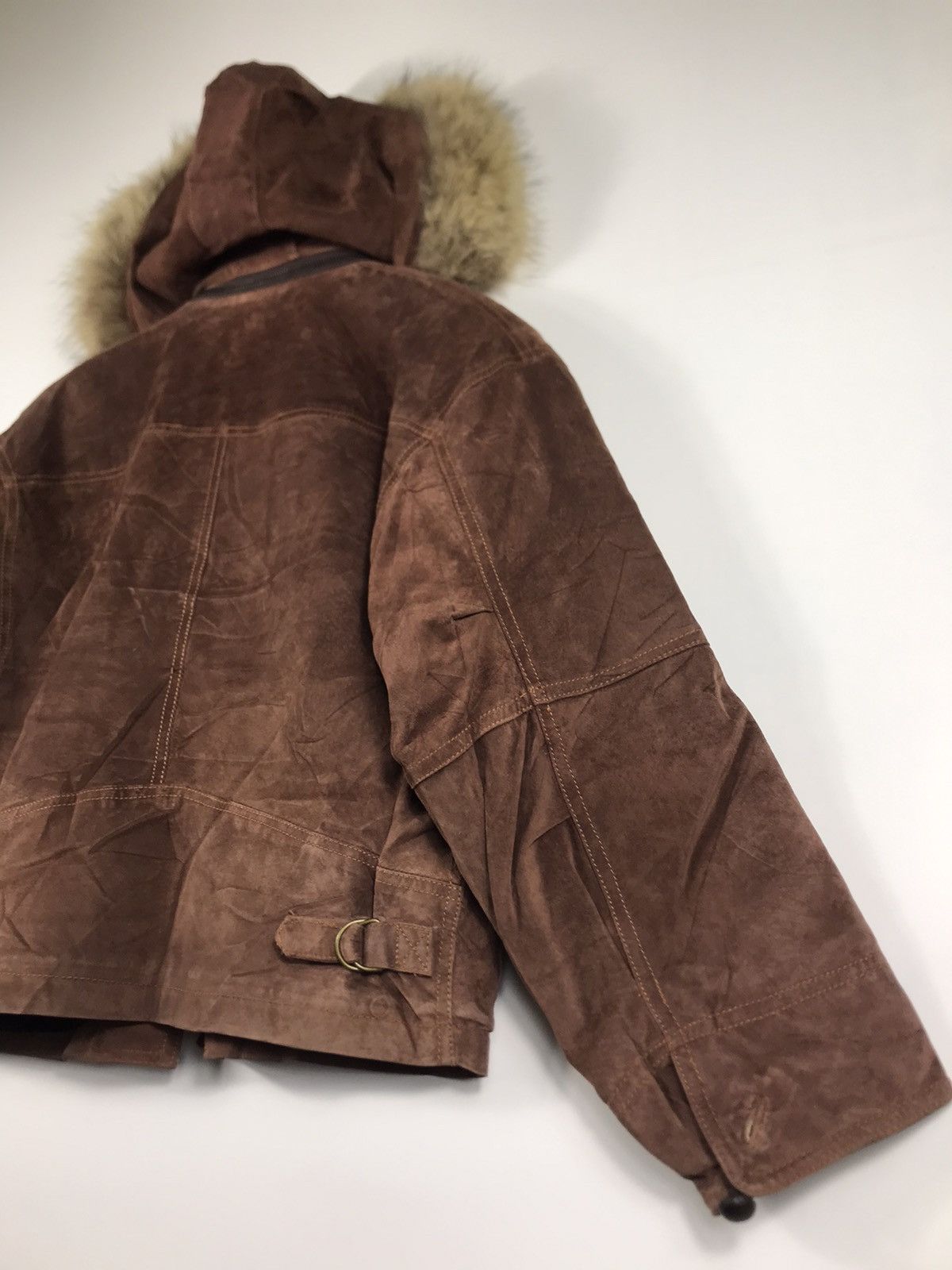 Genuine Leather ⚡️Vintage Art Able Development Hooded Faux Fur Leather Jacket Size US S / EU 44-46 / 1 - 16 Thumbnail