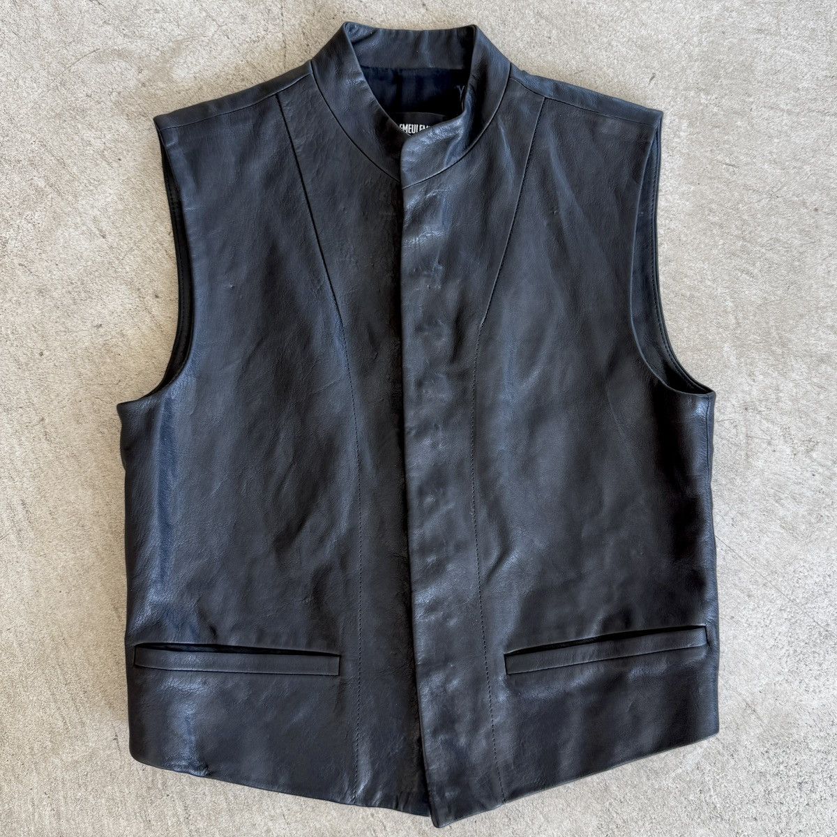 Ann Demeulemeester Ann Demeulemeester Leather Vest Size XS / US 0-2 / IT 36-38 - 1 Thumbnail