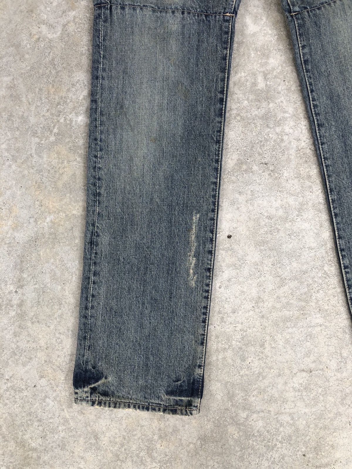 PPFM PPFM Double Waist Distressed Jeans Size US 33 - 6 Thumbnail