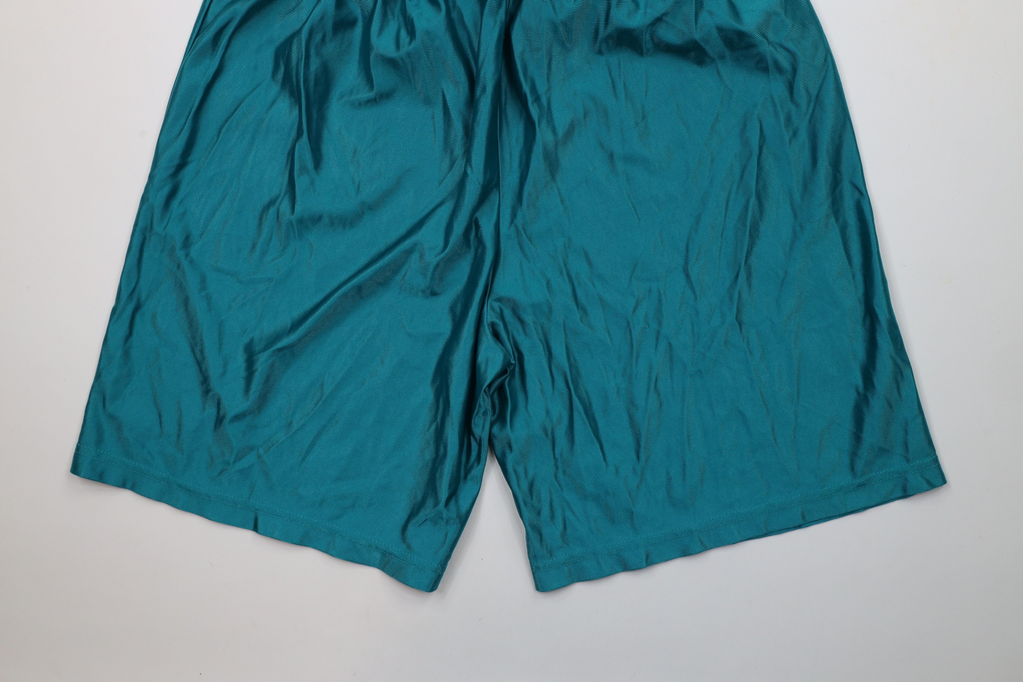 Starter × Vintage Vintage 90s Starter Nylon Gym Basketball Shorts Teal USA Size US 34 / EU 50 - 11 Thumbnail
