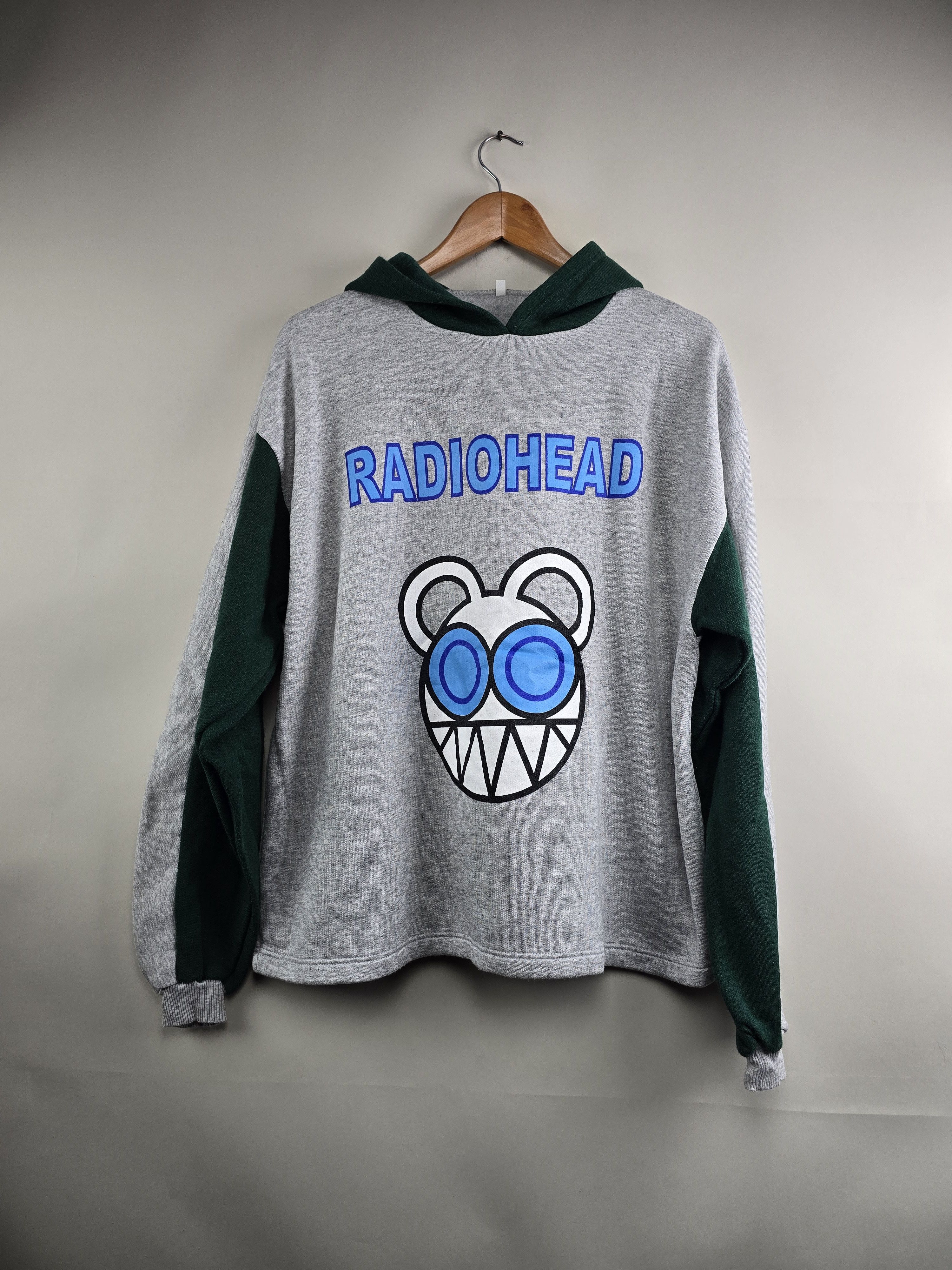Band Tees × Vintage 2000 Radiohead Kid A Hoodie XL 23" 26.5" Size US XL / EU 56 / 4 - 7 Thumbnail
