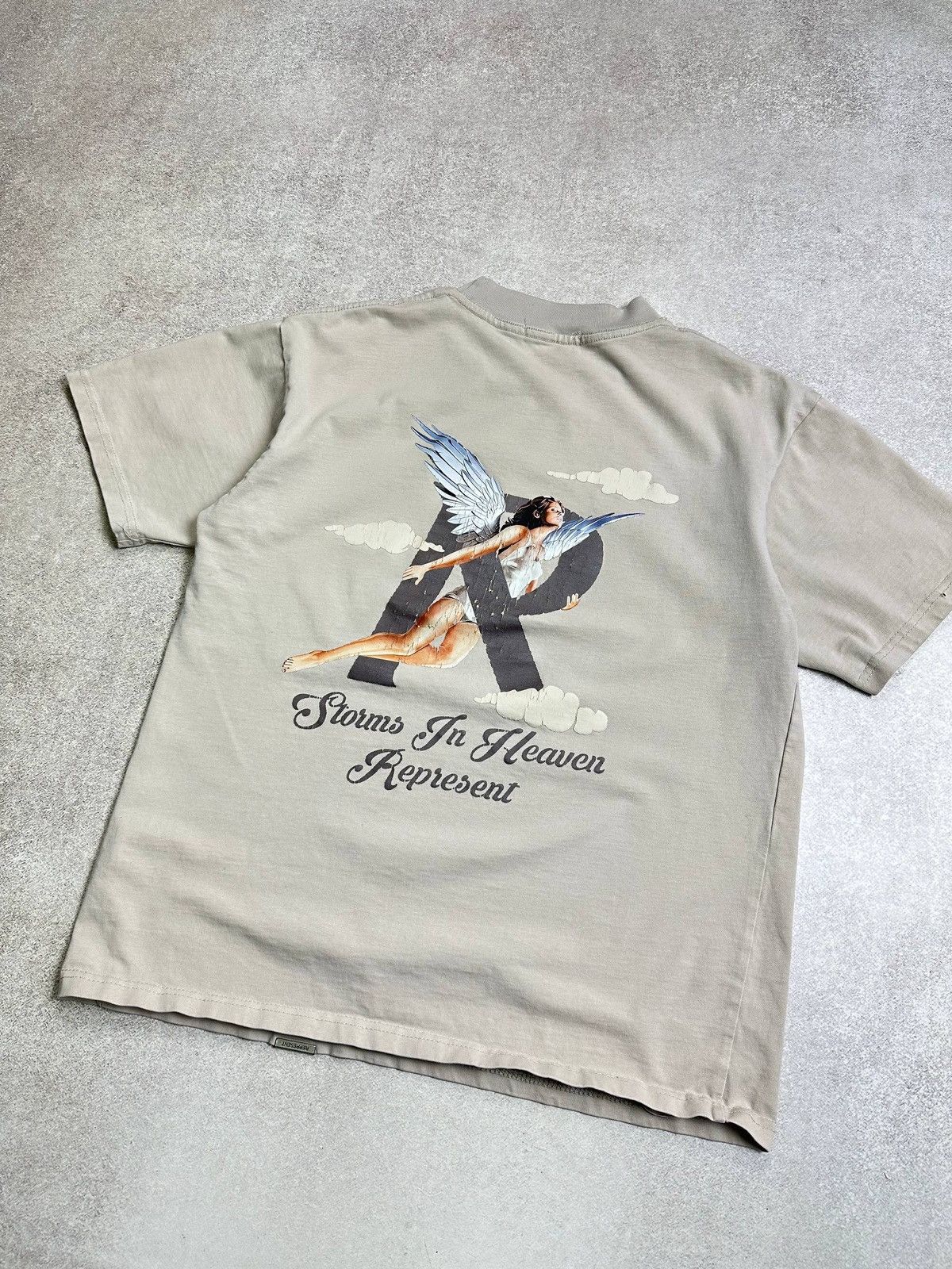 Represent Clo. Early Represent Storms In The Heaven Beige T-shirt M Size US M / EU 48-50 / 2 - 2 Thumbnail