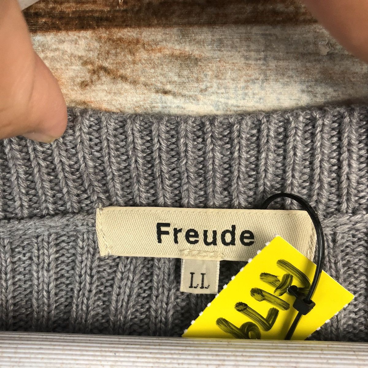Homespun Knitwear × Japanese Brand Freude Grey Knitwear #A1792 Size US L / EU 52-54 / 3 - 9 Thumbnail