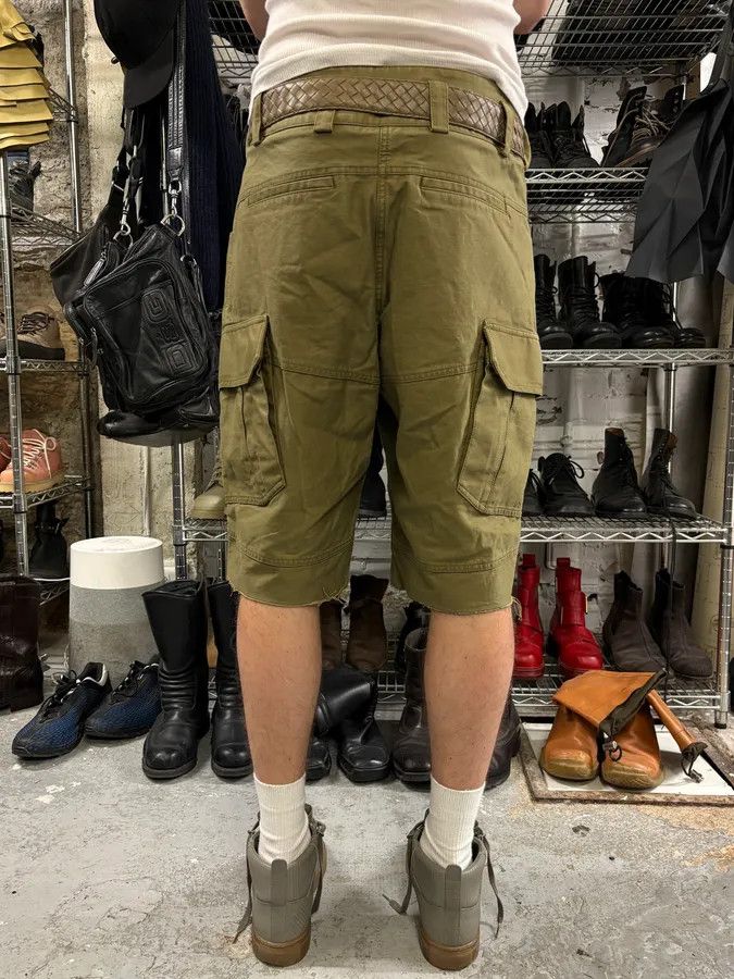 Givenchy × Vintage SS2023 Givenchy Olive Cargo Bermuda Shorts Size US 34 / EU 50 - 4 Thumbnail