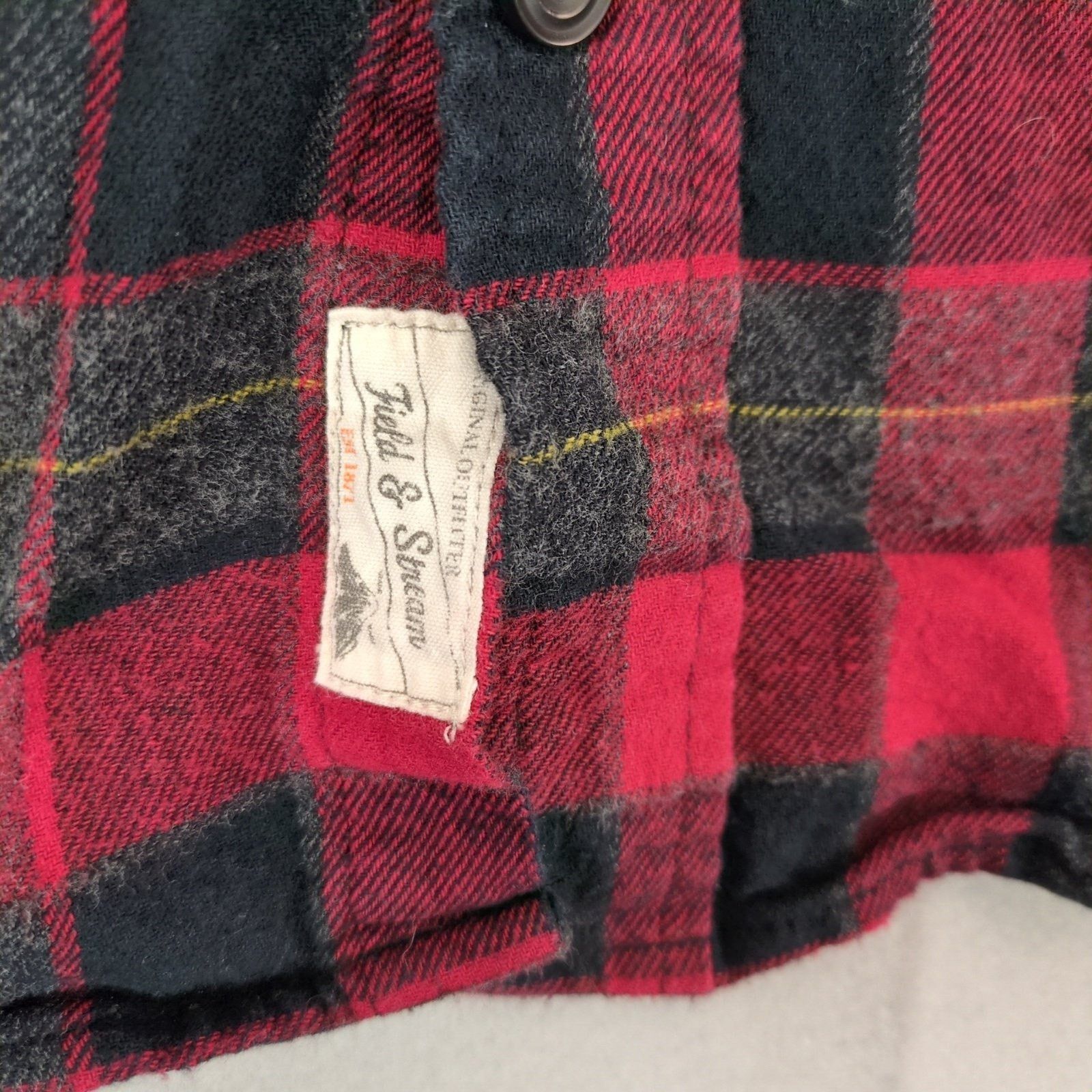 Field & Stream Field & Stream Men's S Plaid Cotton Flannel Button Up Shirt Size US S / EU 44-46 / 1 - 4 Thumbnail