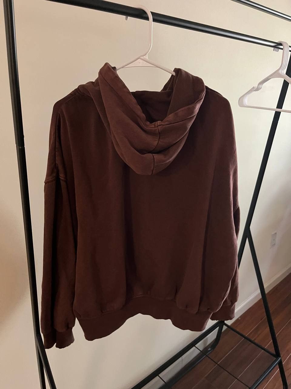 Urban Outfitters Brown Zip-Up Hoodie with Star Patch Size XL / US 12-14 / IT 48-50 - 2 Thumbnail