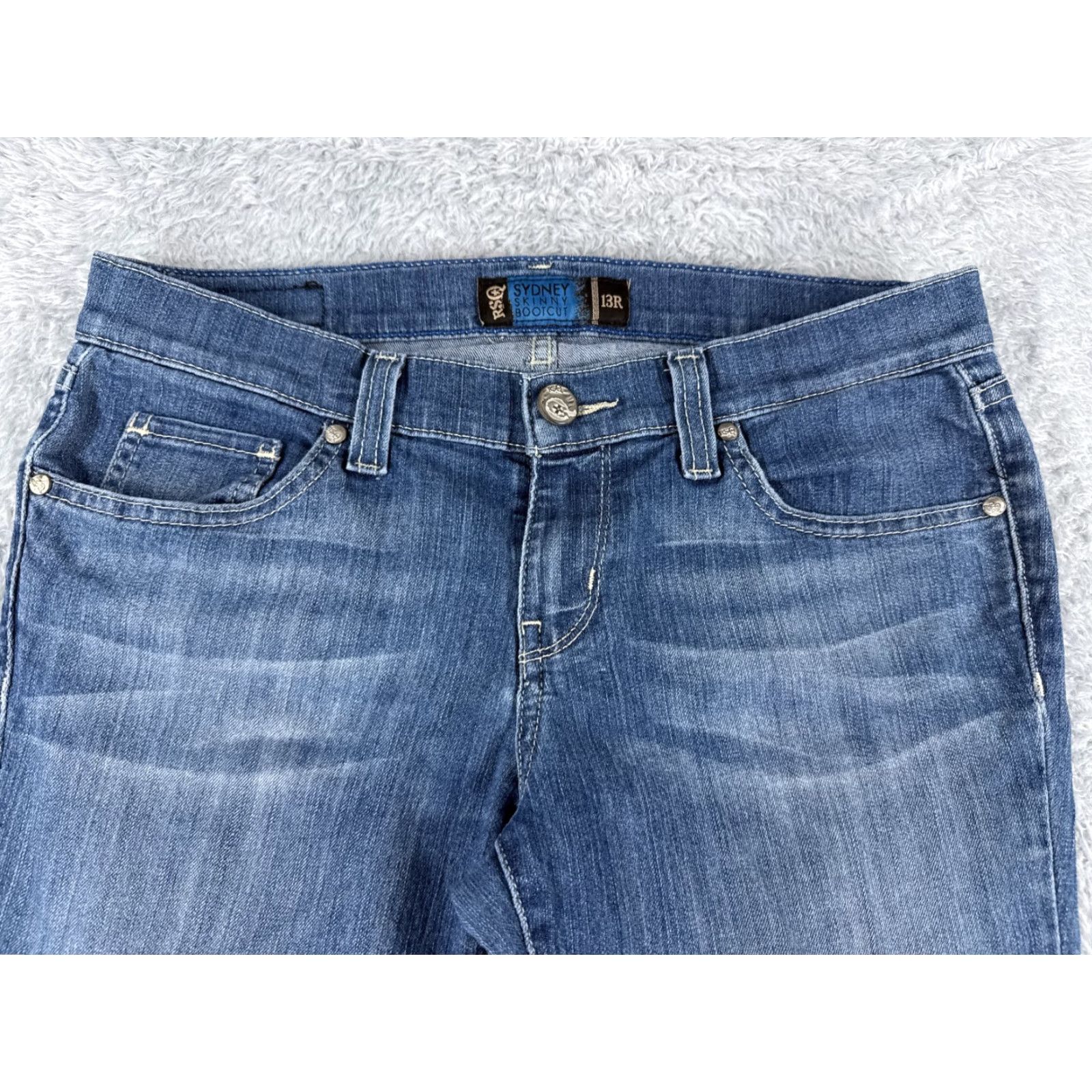 Rsq RSQ Jeans Women's Blue Denim 30x32 Regular Bootcut Slim Stretch Pockets 5-Pocket Designer American Modern Classic Filets N/A 13 Size 34" / US 12 / IT 48 - 4 Thumbnail