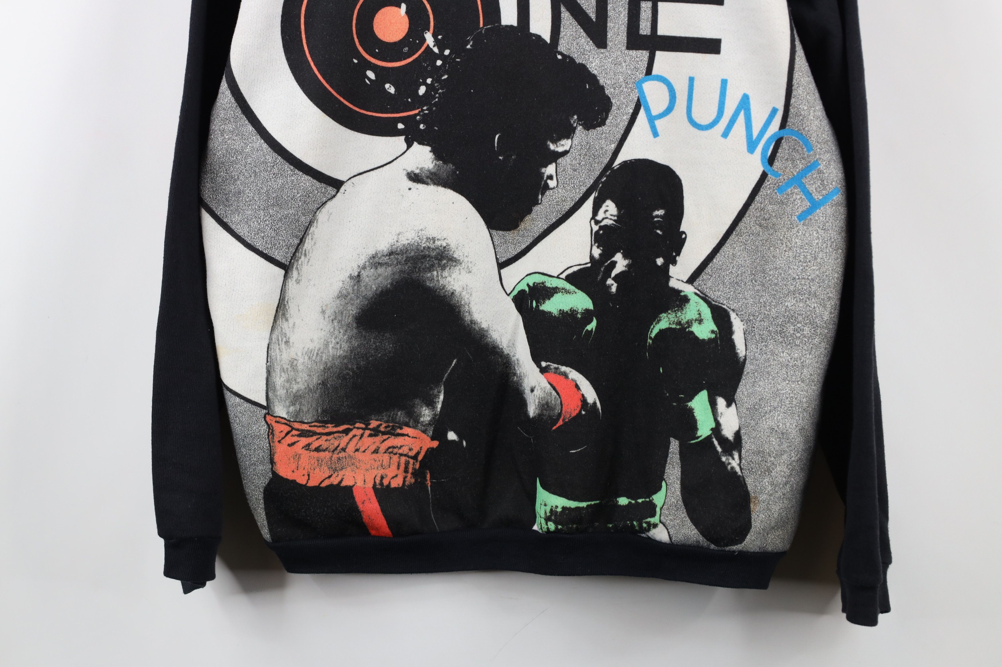 Vintage Vintage 90s Streetwear Print One Bunch Boxing Sweatshirt USA Size US L / EU 52-54 / 3 - 3 Thumbnail