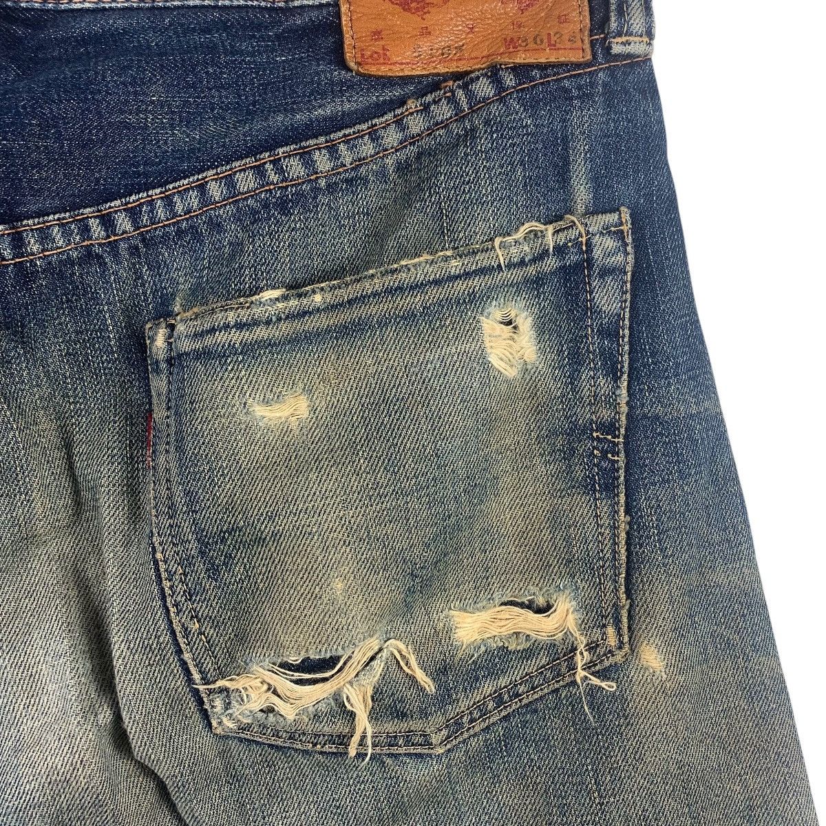 Full Count & Co. × Japanese Brand Vintage FULL COUNT & CO selvedge distressed blue jeans Size US 30 / EU 46 - 16 Thumbnail