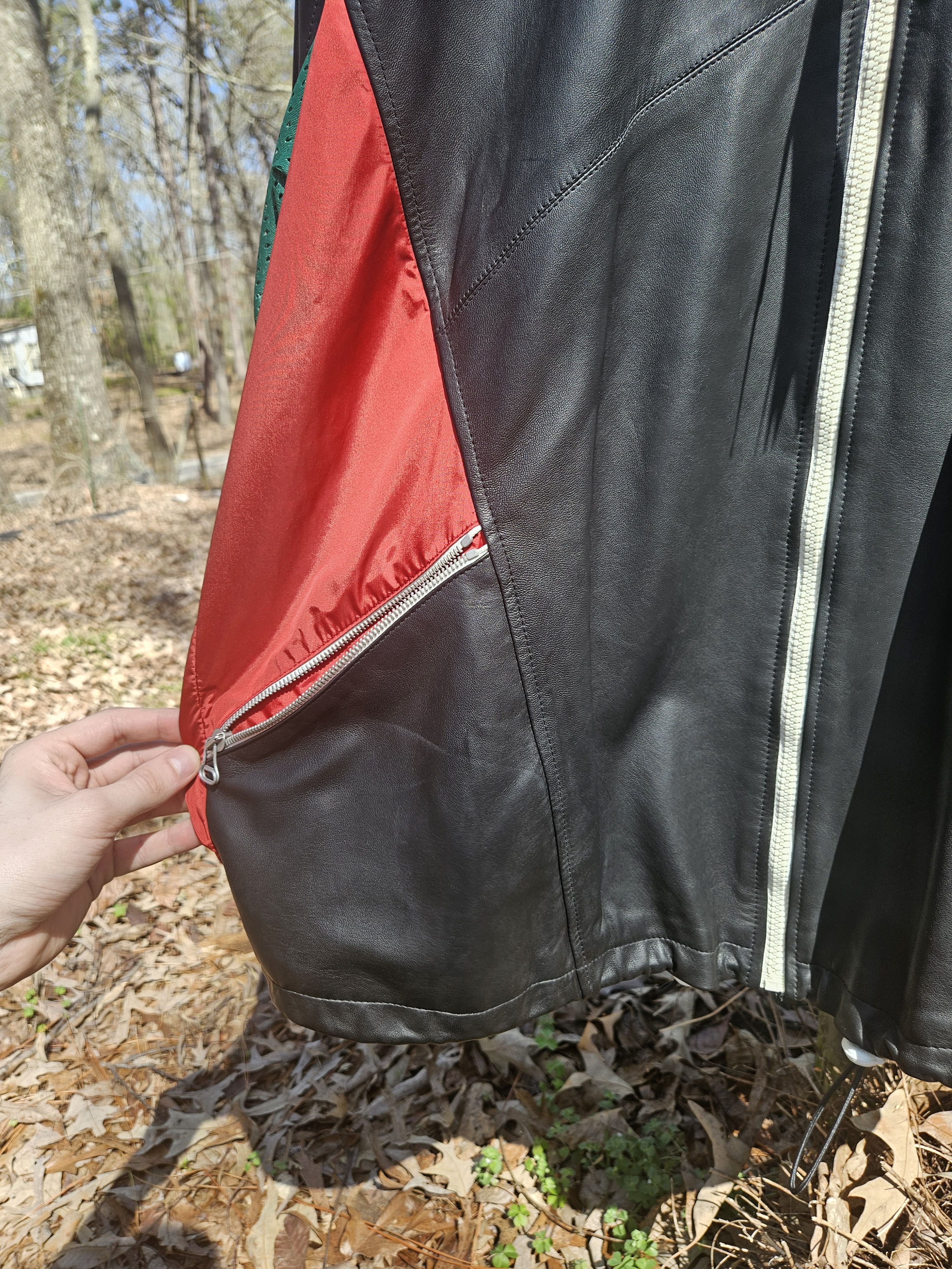 Gucci Gucci Lamb Leather GG Blade Windbreaker Jacket Size US L / EU 52-54 / 3 - 5 Thumbnail