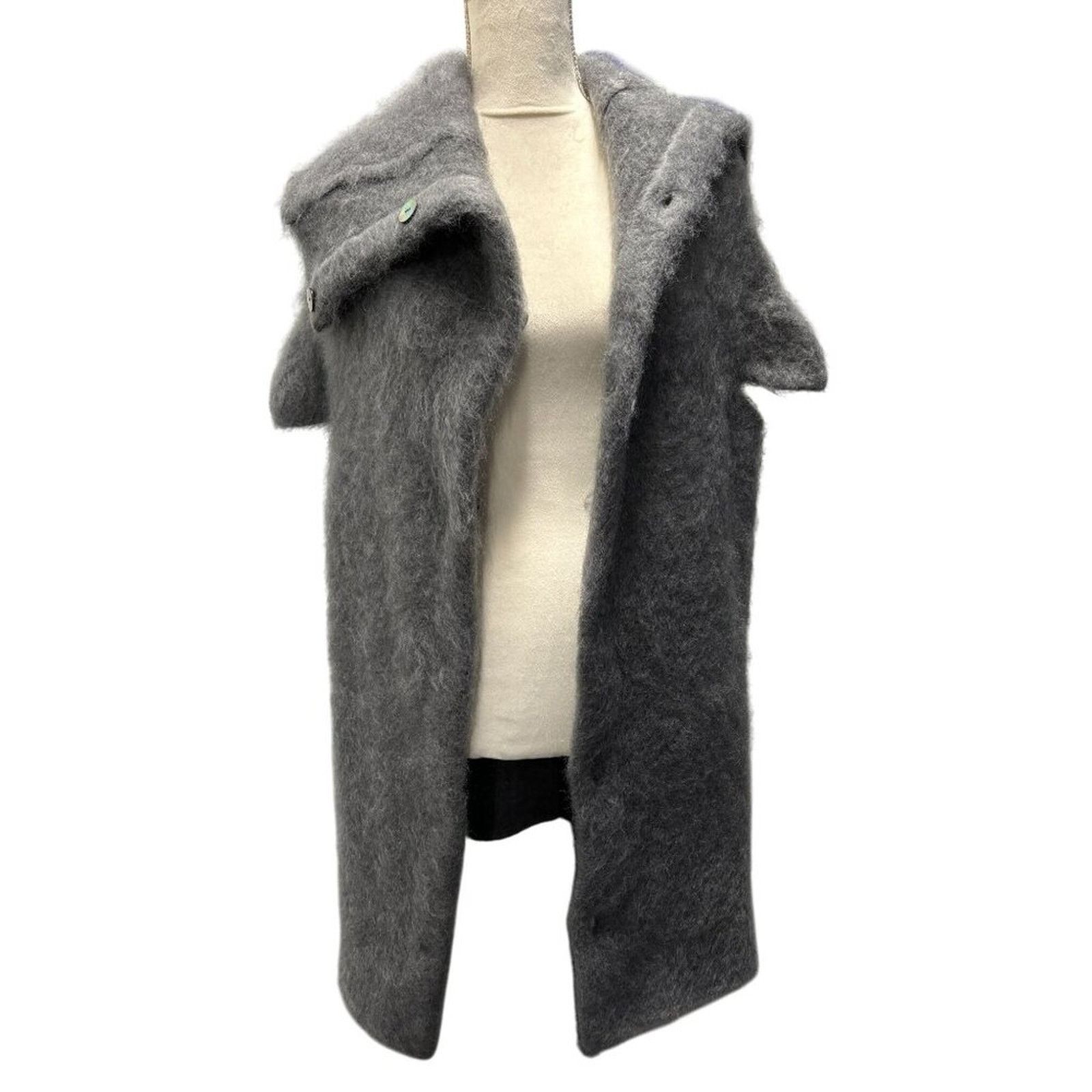 Maison Margiela Maison Margiela Wool-Blend Gray Sleeveless Coat Size M Size M / US 6-8 / IT 42-44 - 2 Thumbnail