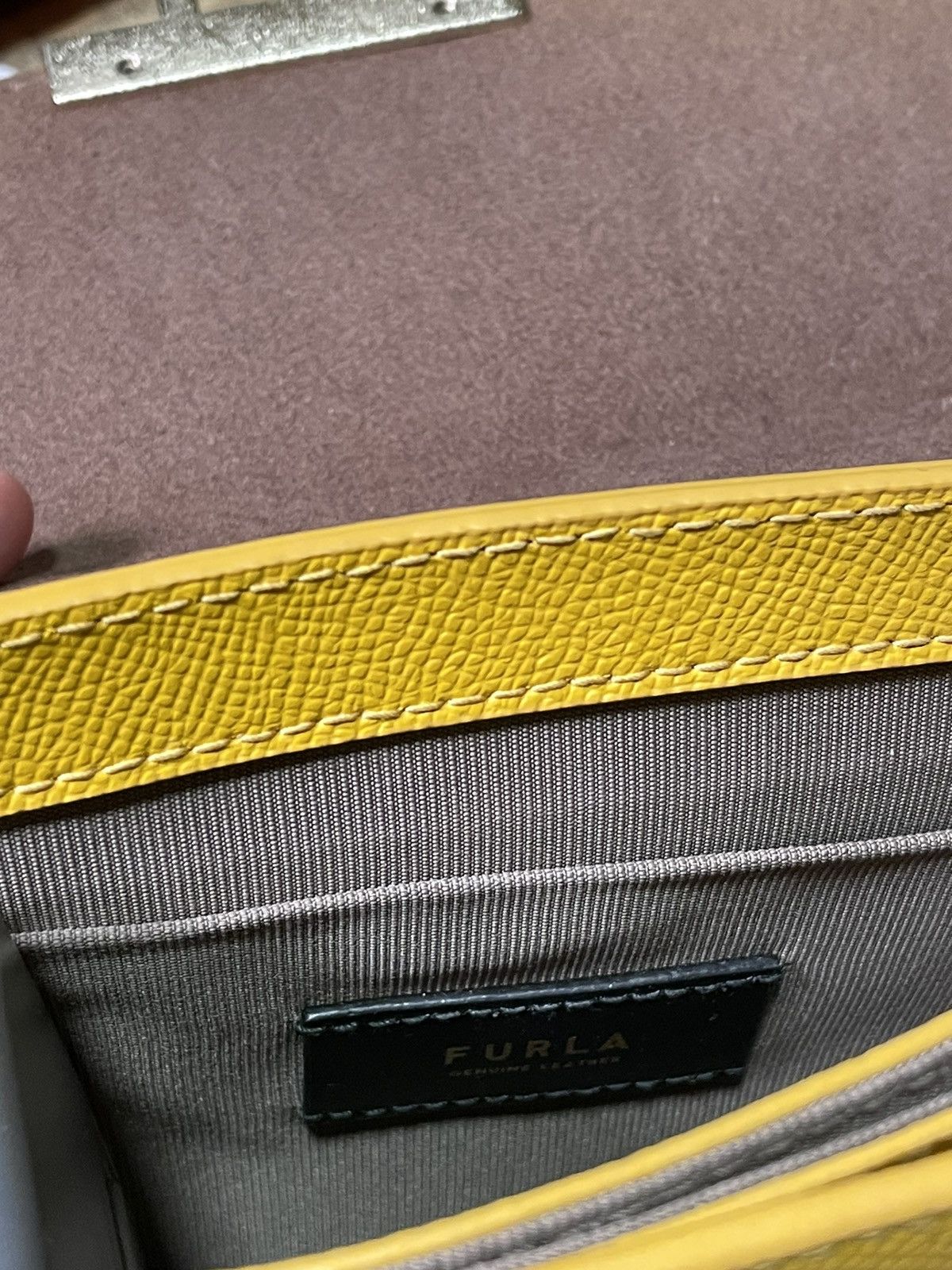 Furla Furla Bella Mini Top Handle Bag – Sunflower Yellow Size ONE SIZE - 10 Thumbnail