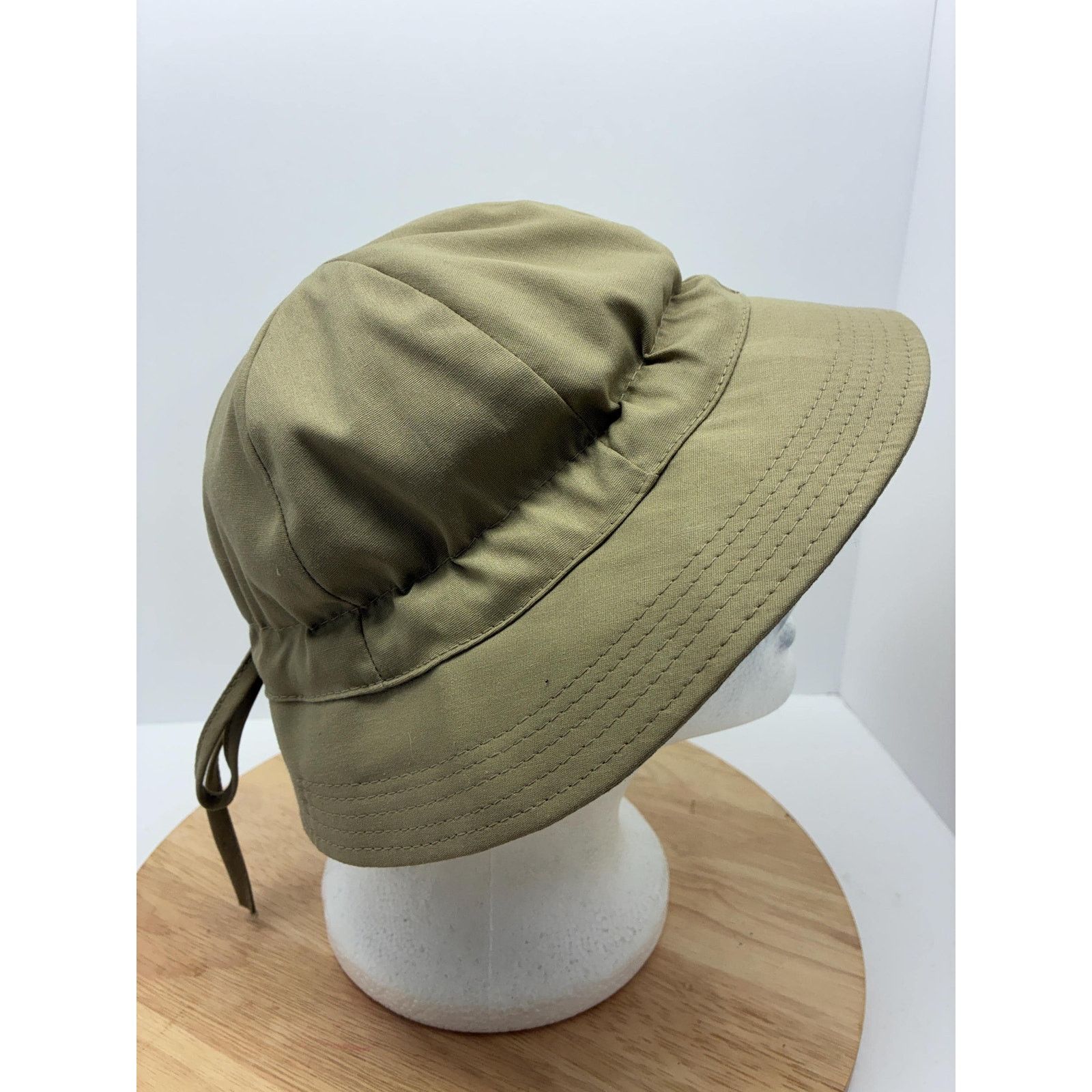 London Fog Vintage London Fog Sun Hat | Y2K Khaki Wide Brim Hat Size ONE SIZE - 7 Thumbnail