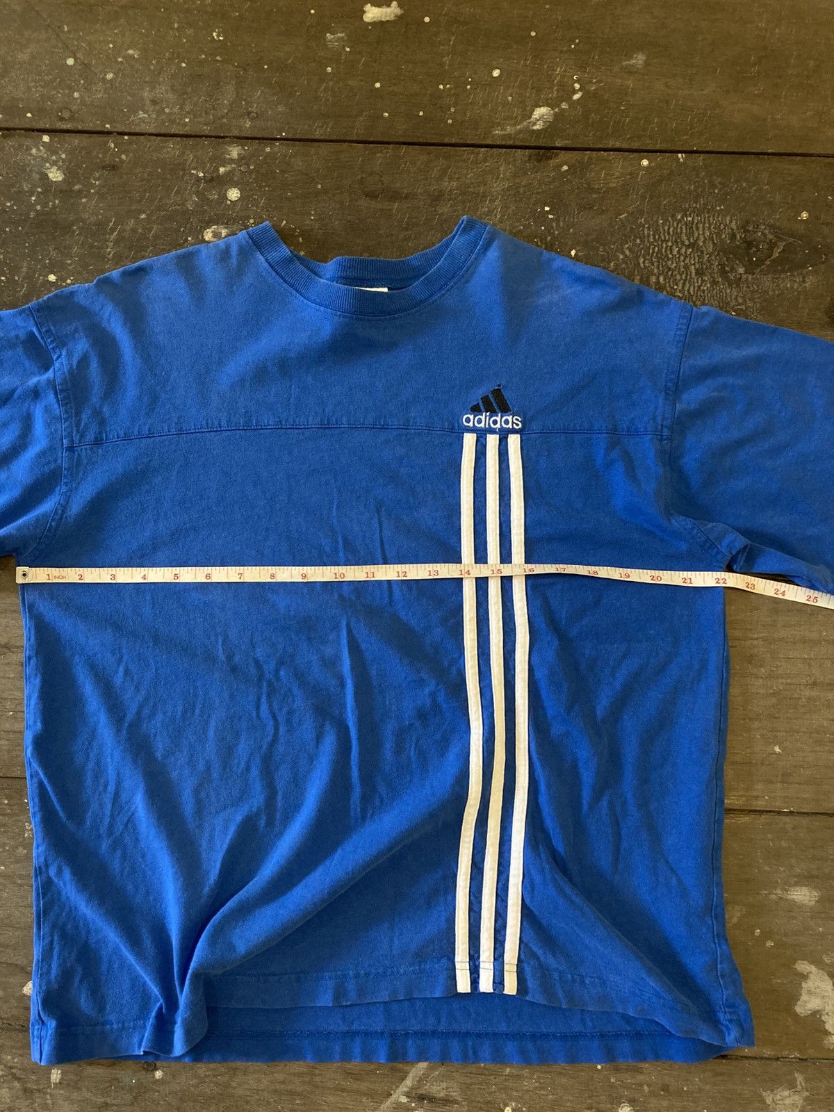 Adidas Vintage Adidas 3-Stripe Tee Size US L / EU 52-54 / 3 - 6 Thumbnail