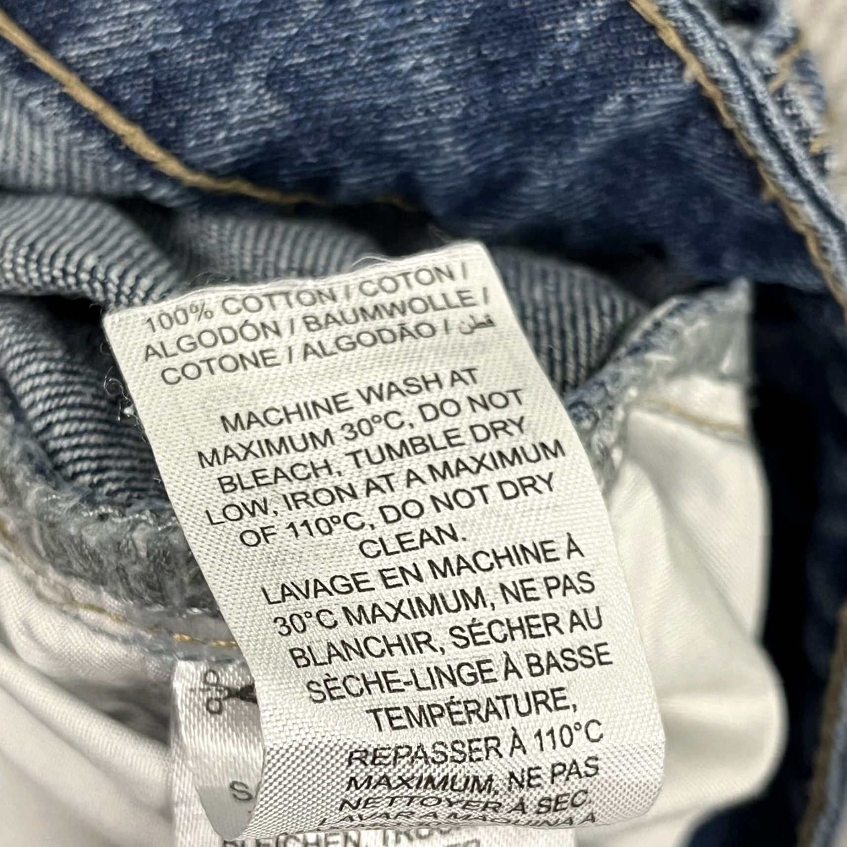 Vintage VINTAGE Edikted Wide Leg Jeans Womens Large 32x32 Blue Denim Grunge Skater Mid Rise Y2K Size 36" / US 14 / IT 50 - 7 Thumbnail