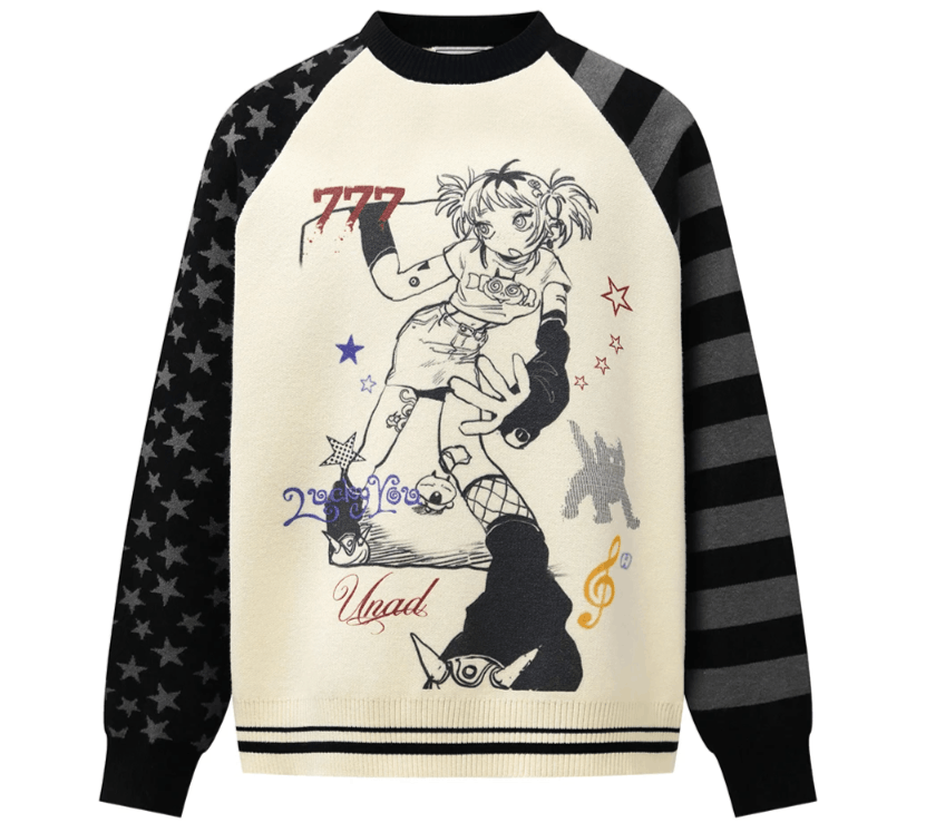 Japanese Brand Anime Y2K Sweaters Size US L / EU 52-54 / 3 - 1 Thumbnail