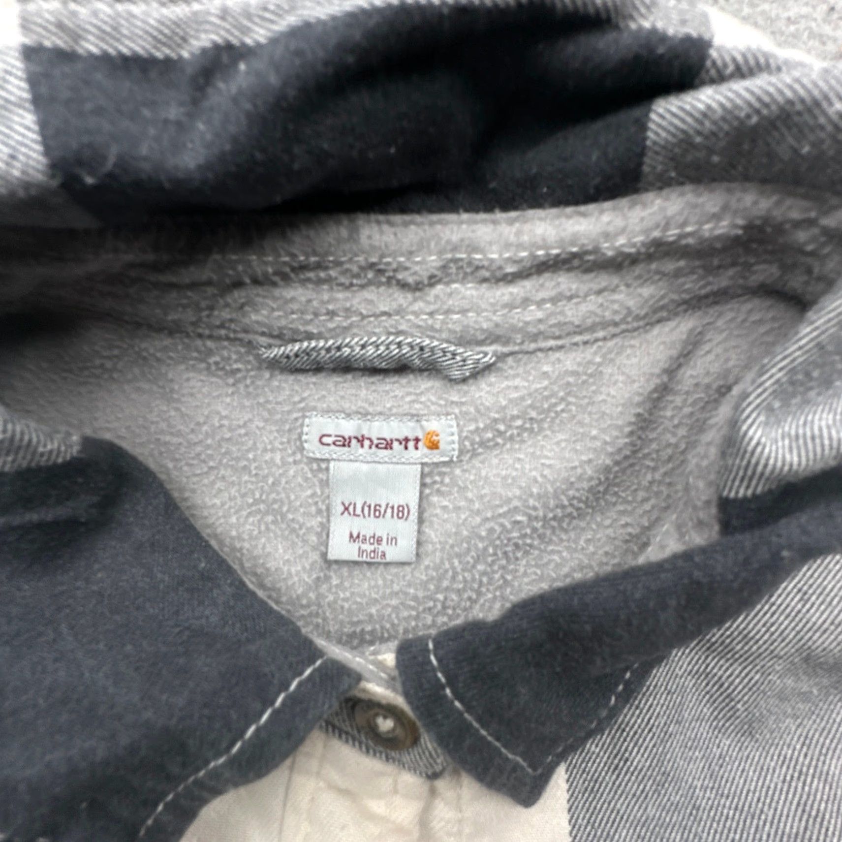 Carhartt Carhartt Rugged Flex Hamilton Fleece-Lined Flannel Shirt XL Black Plaid Women Size XL / US 12-14 / IT 48-50 - 2 Thumbnail
