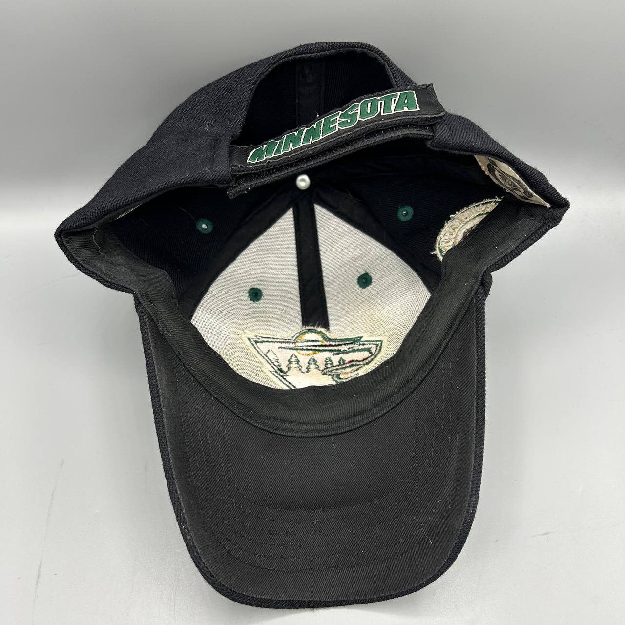 Ccm Minnesota Wild Hat Men Black Embroidered NHL Strap Back Cap Size ONE SIZE - 2 Thumbnail