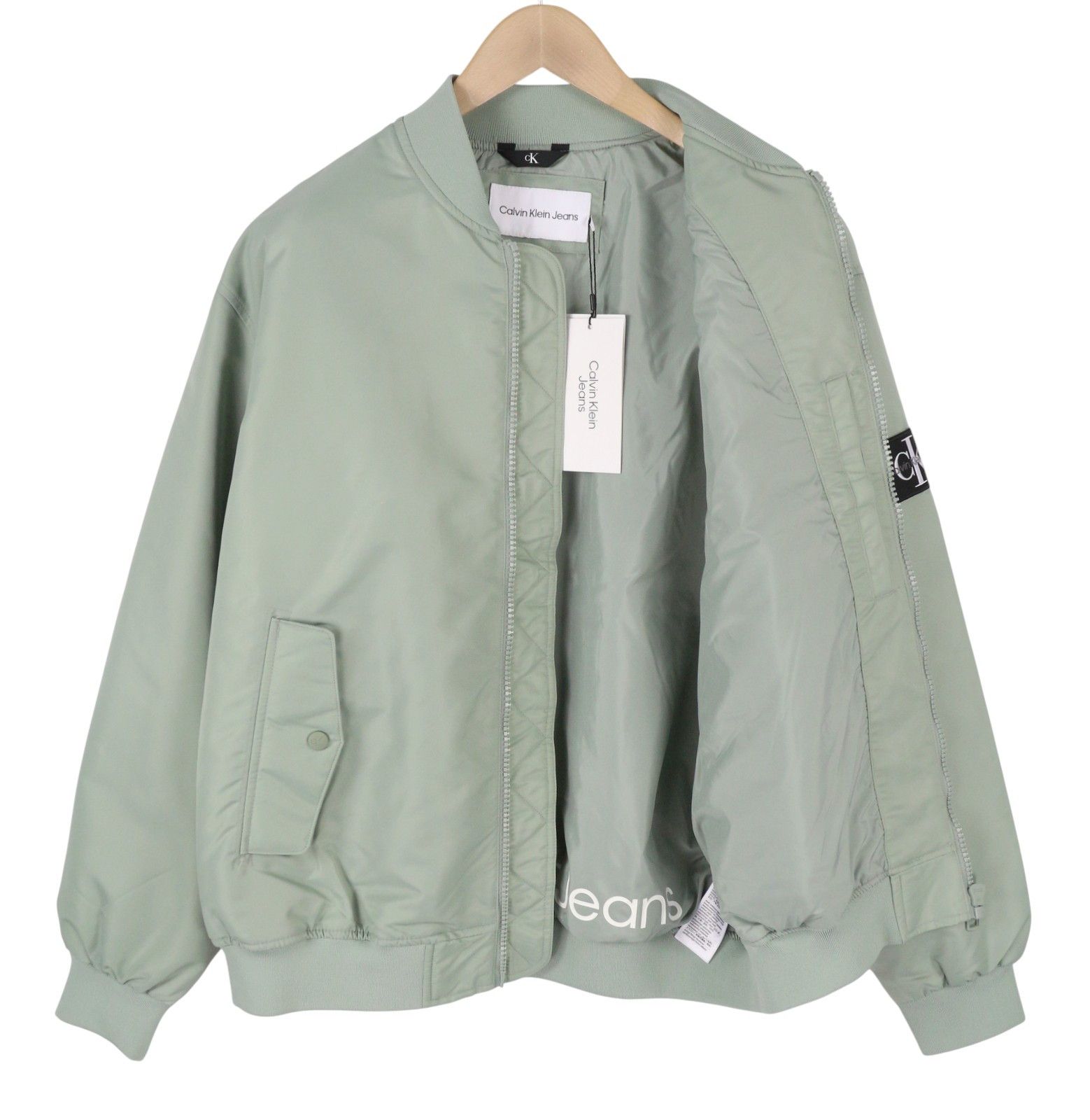 Calvin Klein S Slate Grey Insulated Full Zip Bomber 87430 Size US S / EU 44-46 / 1 - 4 Thumbnail