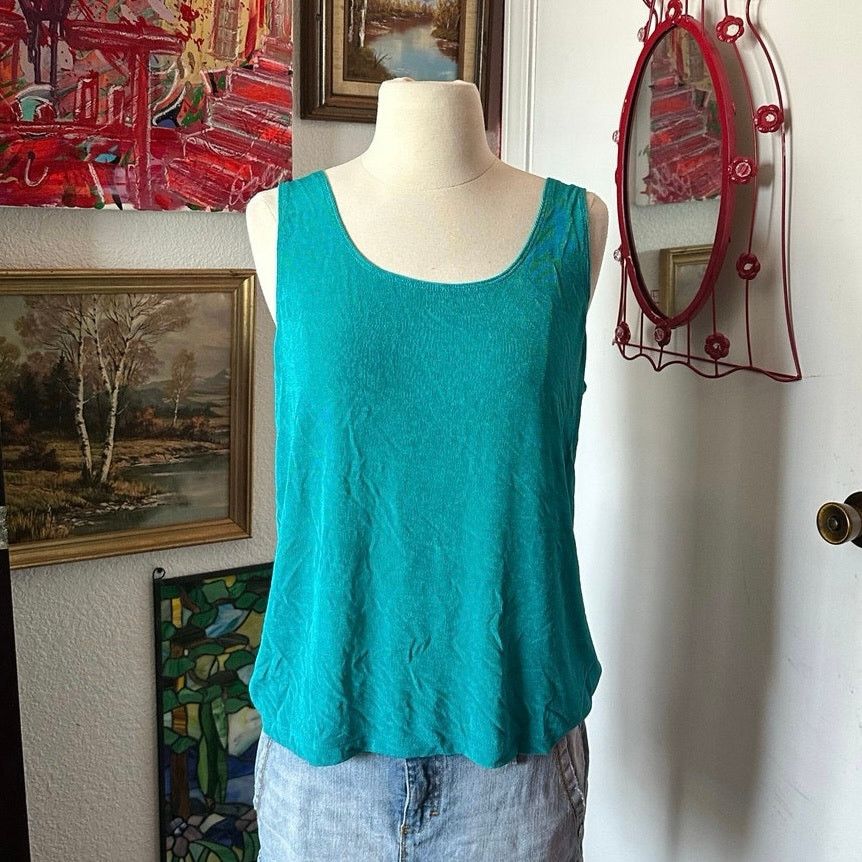 Other white stag green blue tank top Size L / US 10 / IT 46 - 1 Thumbnail