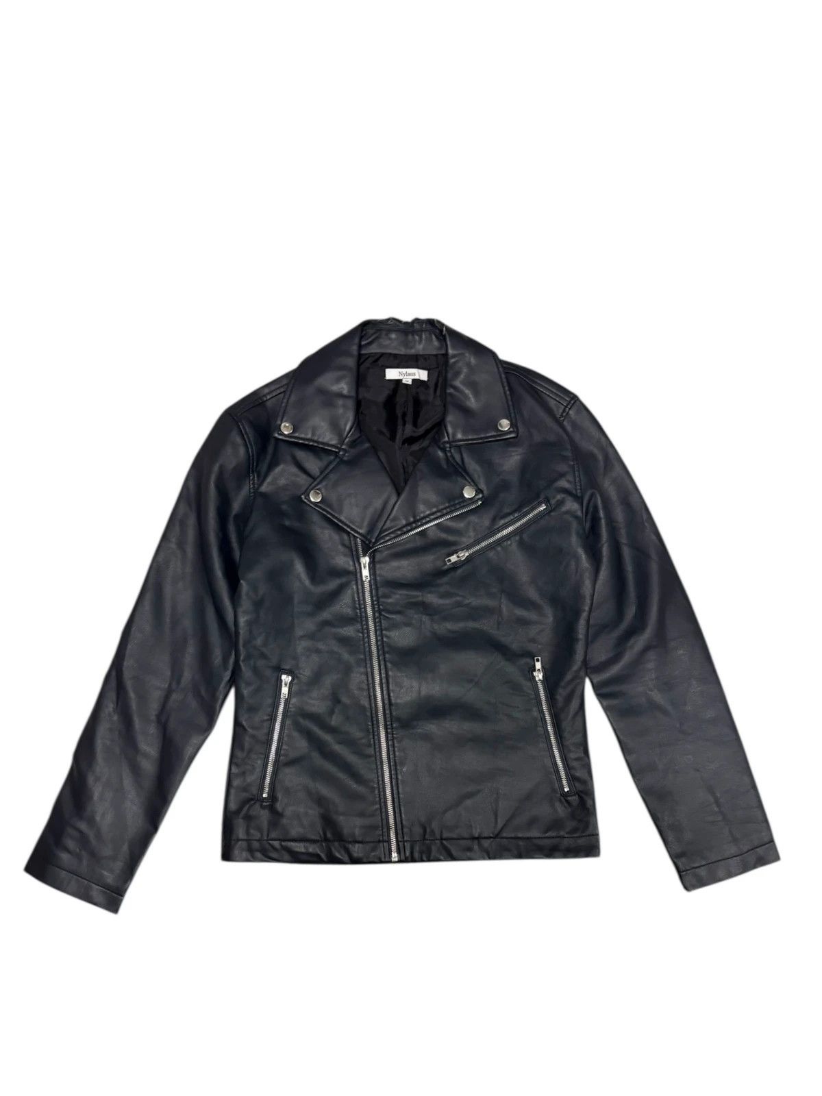 Other Japanese Brand navy faux leather jacket Size US S / EU 44-46 / 1 - 1 Thumbnail
