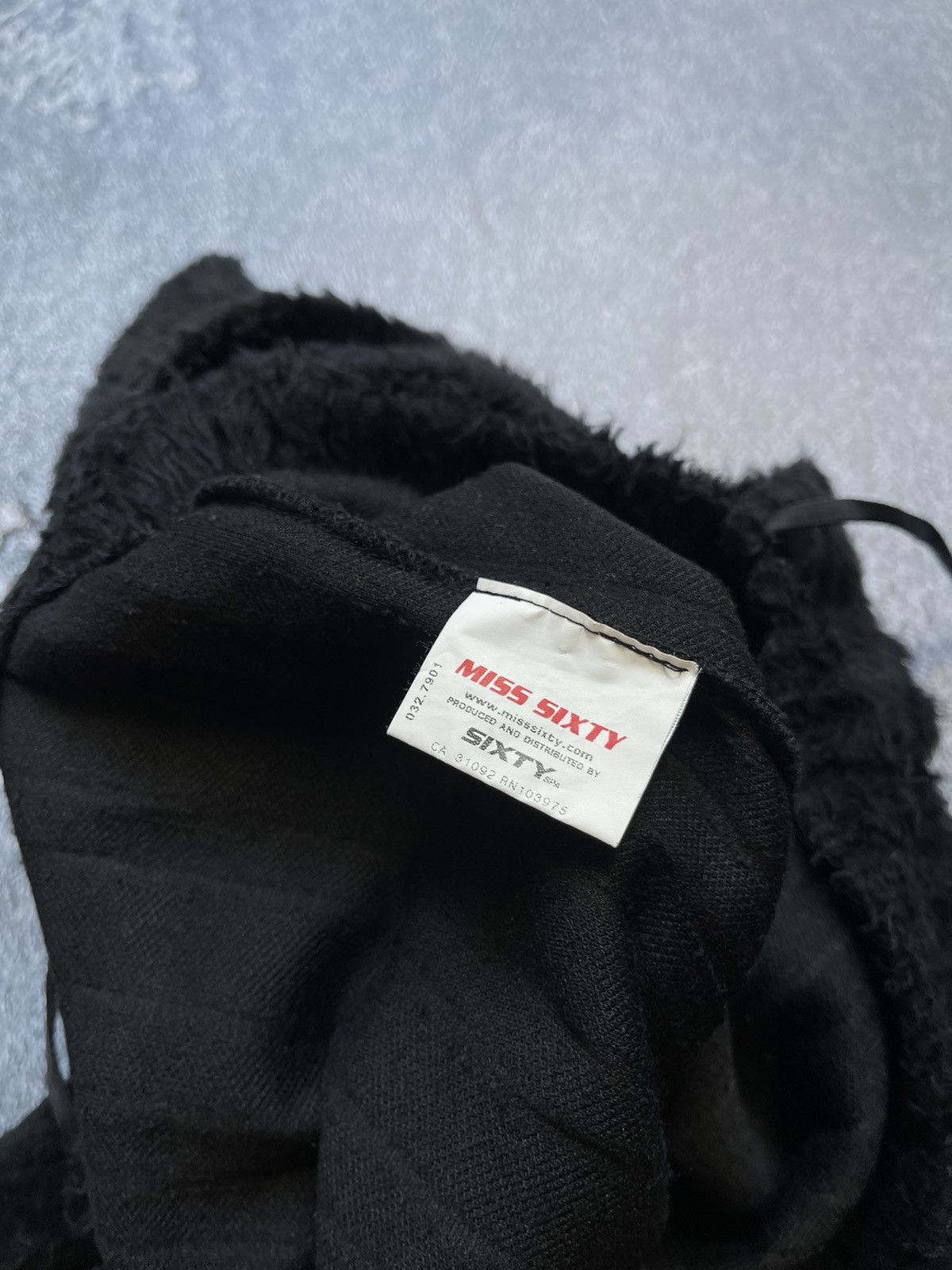 If Six Was Nine × Le Grande Bleu (L.G.B.) × Miss Sixty Miss Sixty Striped Faux Mohair Sweater Top type Rick Owens Size L / US 10 / IT 46 - 10 Thumbnail