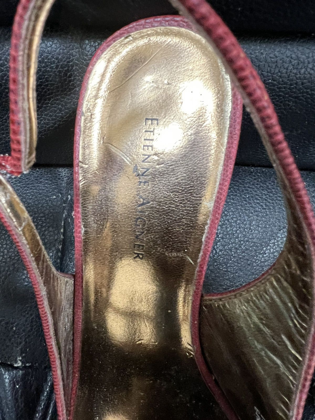 Etienne Aigner Red leather heels Size US 9 / IT 39 - 2 Thumbnail