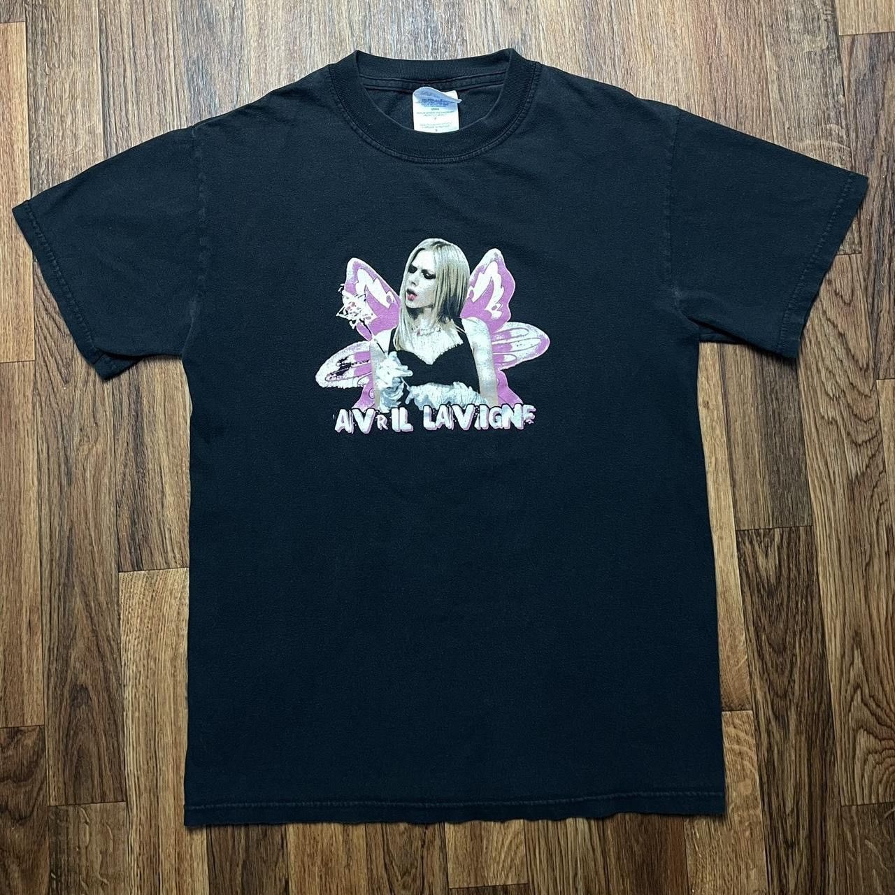 Avril Lavigne Shirt Women's Small Bonez Tour 2005 Black