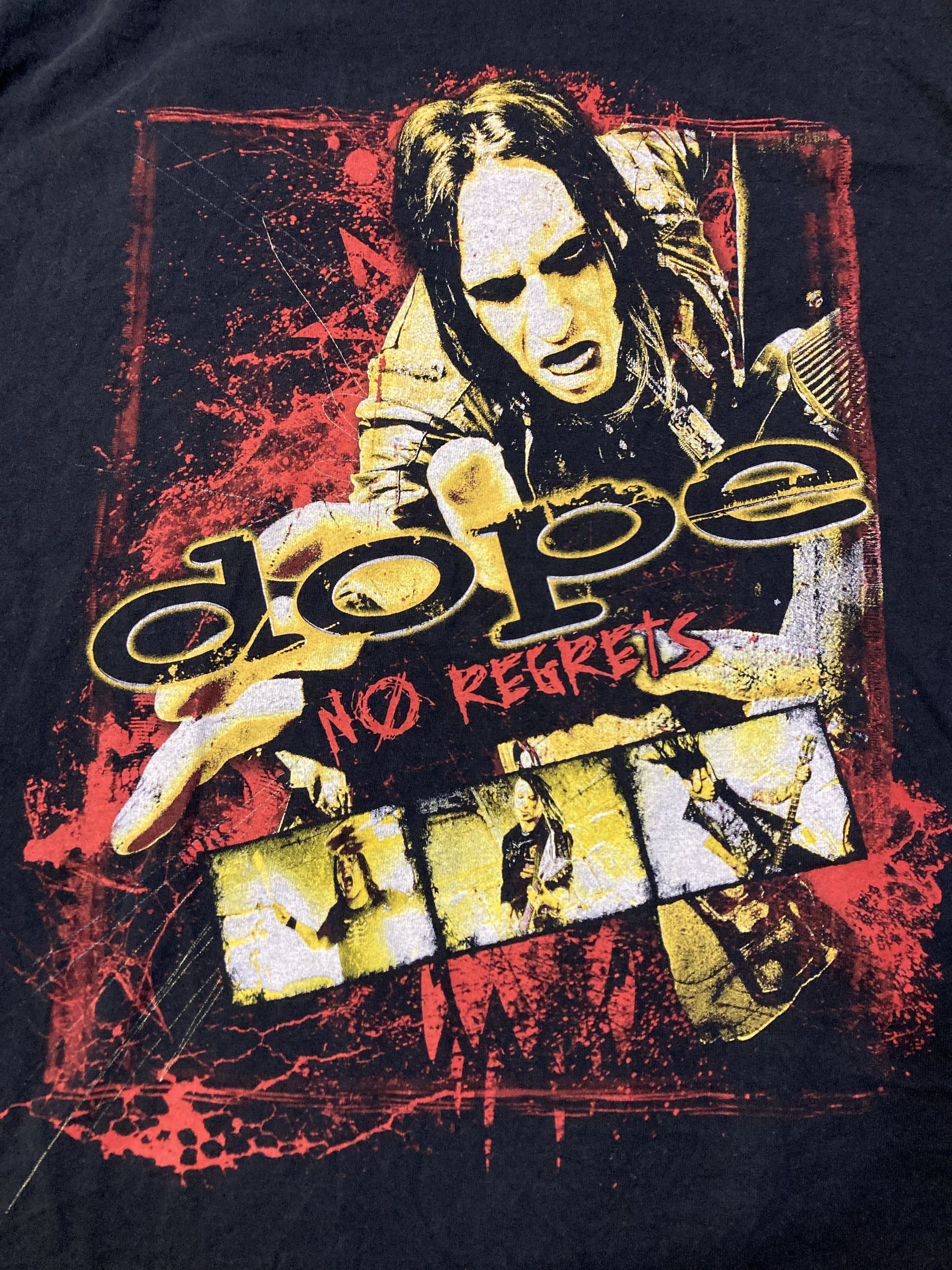 Band Tees Dope No Regrets American Tour 2009 Tee Size US M / EU 48-50 / 2 - 4 Thumbnail