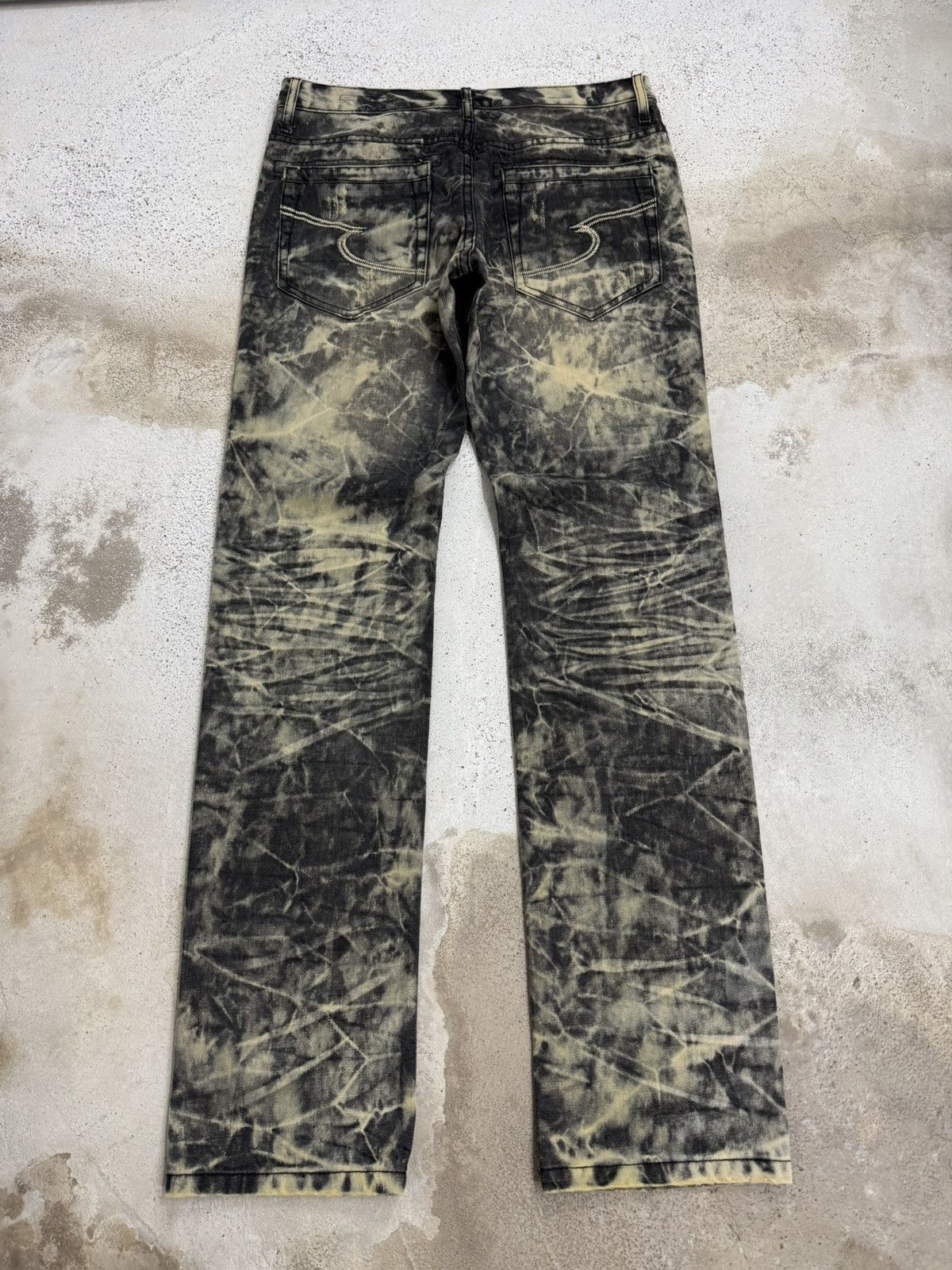 semanticdesign Semantic Design Acid Wash Distressed Denim Pants Size US 31 - 2 Thumbnail