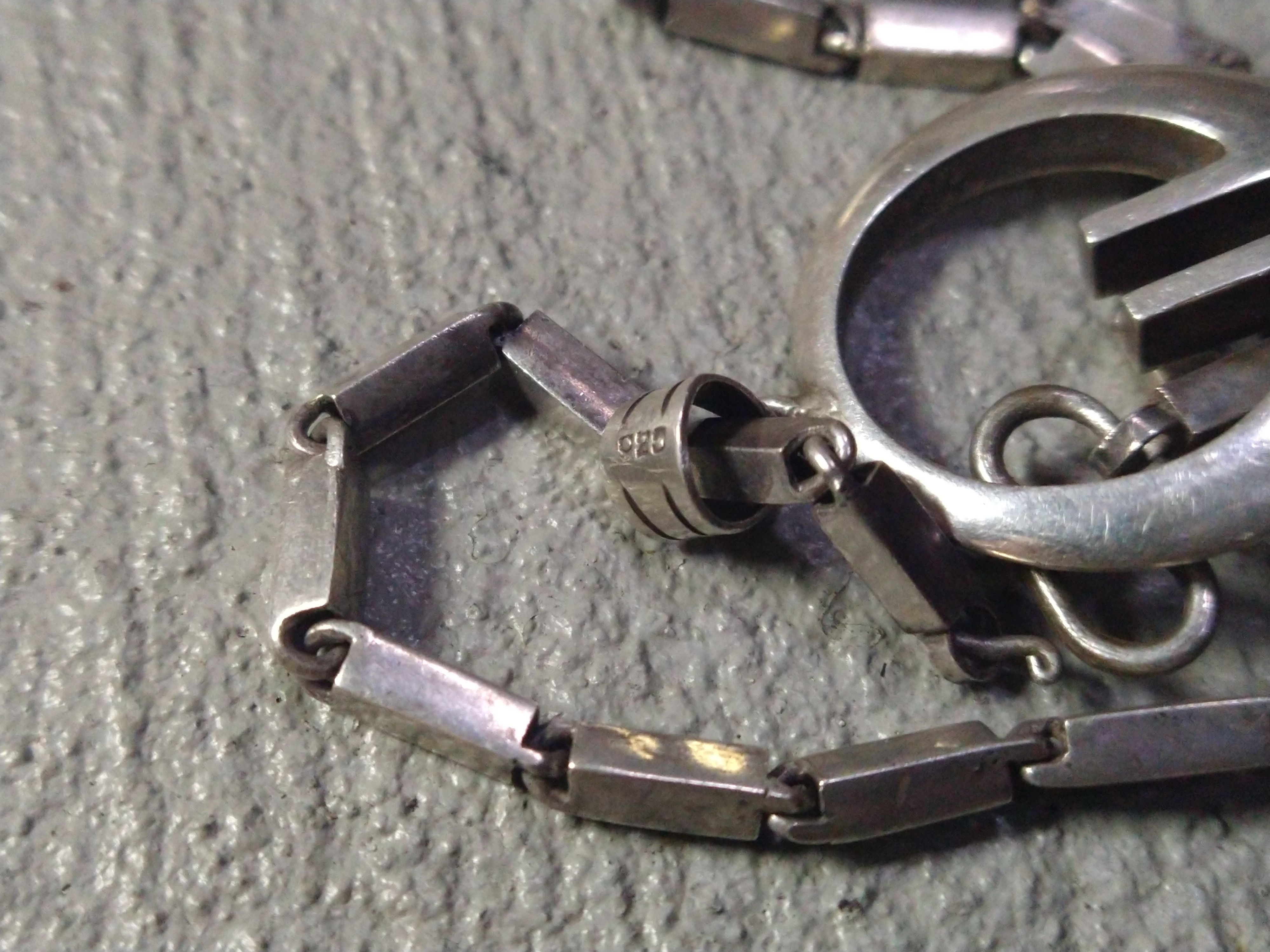 Other Vintage Sterling Silver Necklace Modern Pendant Minimalist Size ONE SIZE - 8 Thumbnail