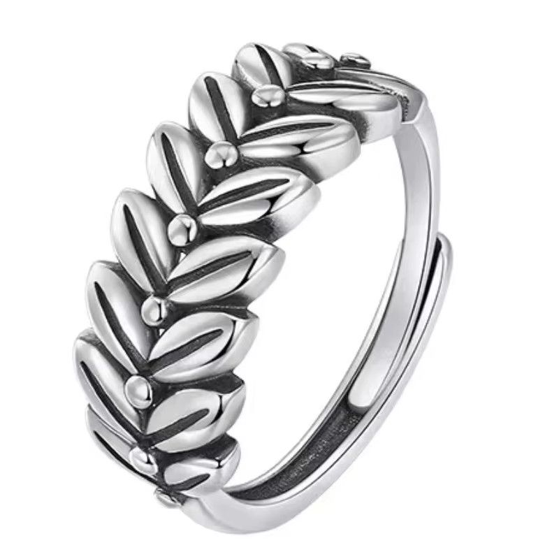 Jewelry Silver Mini Wheat Rings Size ONE SIZE - 3 Thumbnail