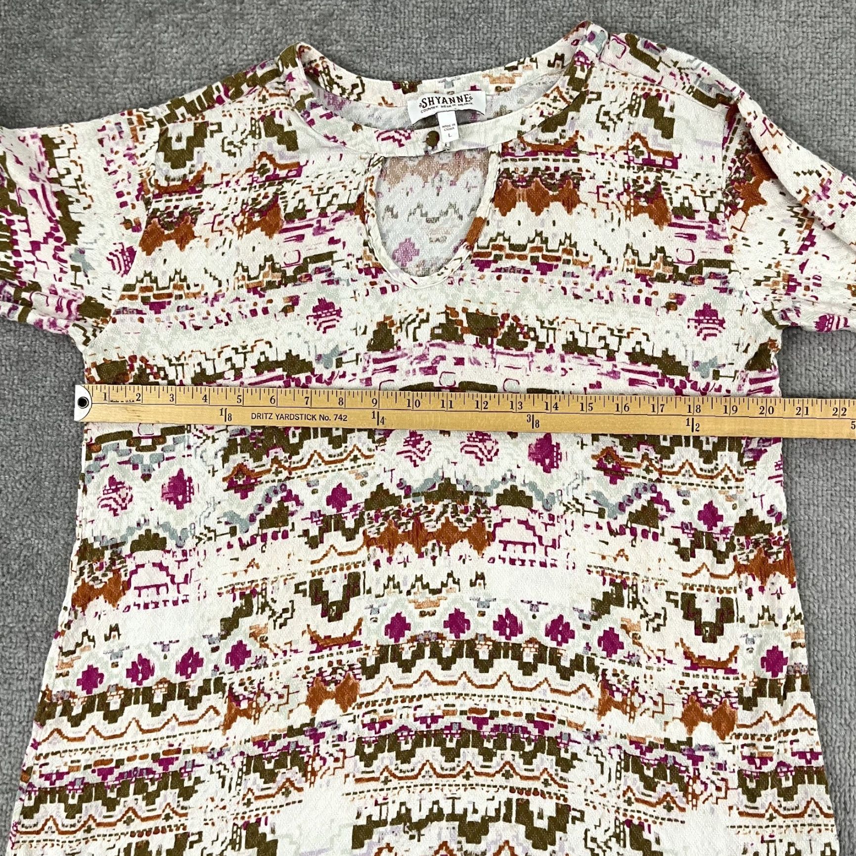 Vintage Shyanne Blouse Shirt Womens Large Western Cowgirl Peasant Mini Dress Tunic Top Shirt Size L / US 10 / IT 46 - 4 Thumbnail