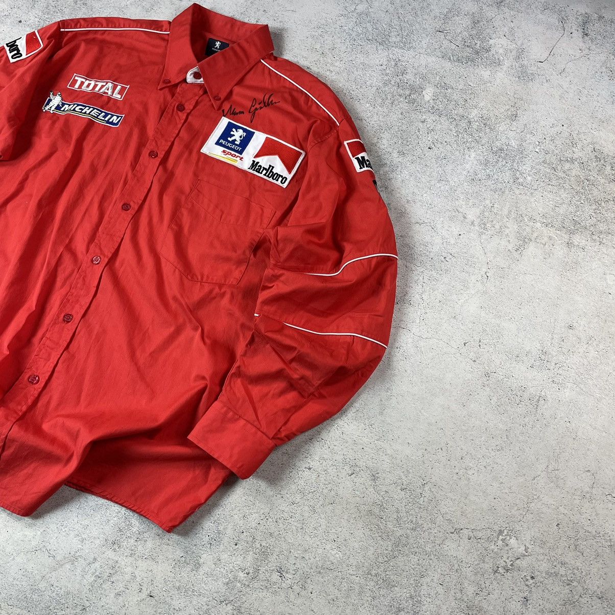 Marlboro Formula 1 Puegot Marlboro Signed Marcus Gronholm Shirt Size US XXL / EU 58 / 5 - 3 Thumbnail