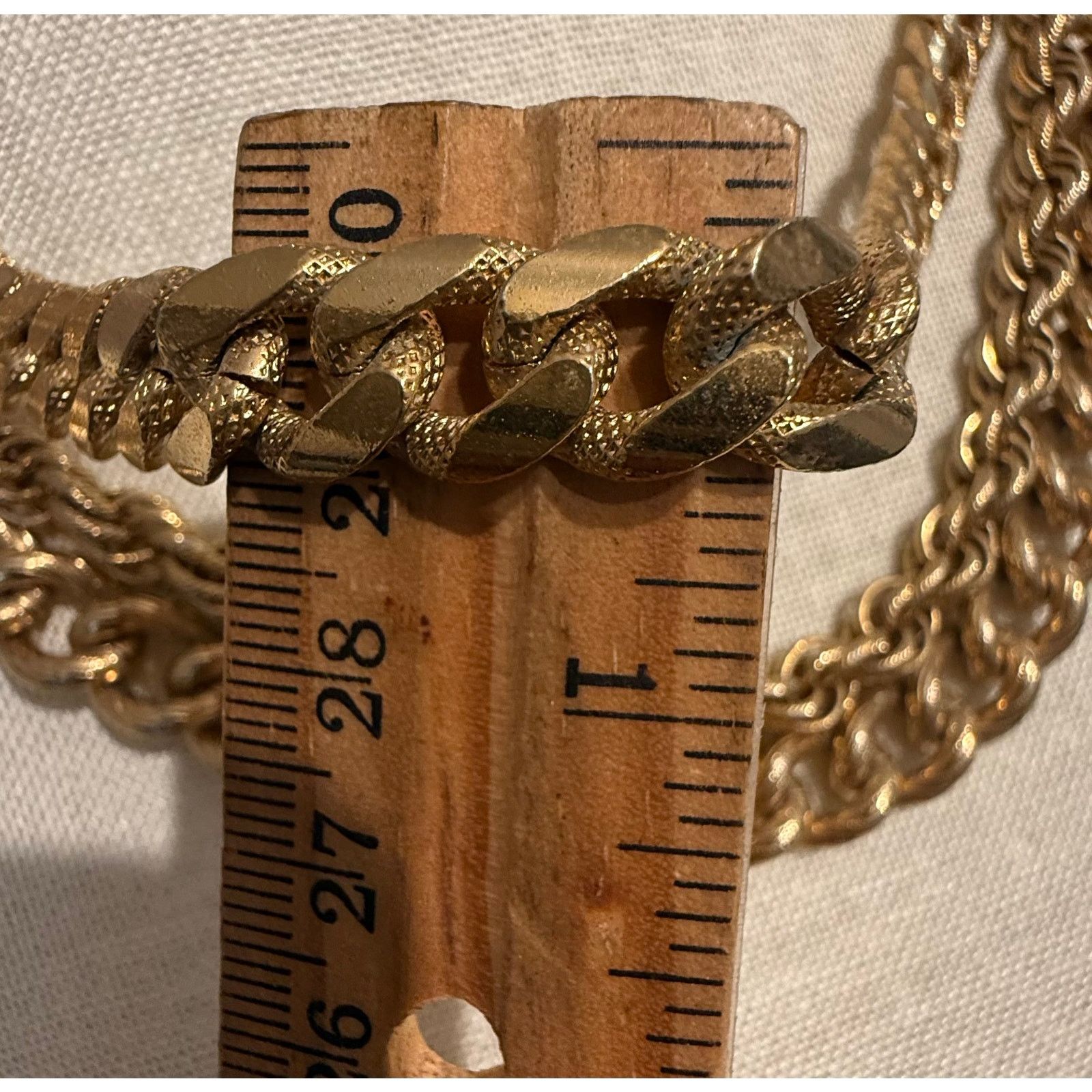Monet Vintage Monet Chunky Runway Chain 20” Gold Tone Size ONE SIZE - 5 Thumbnail