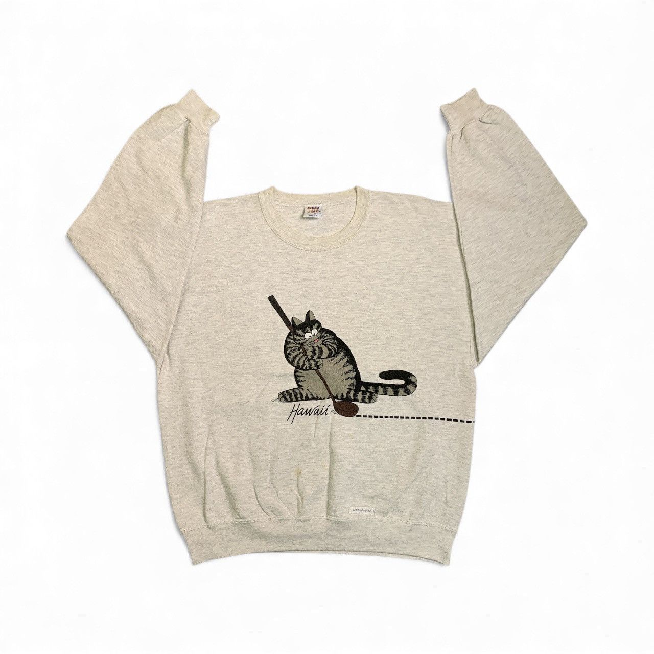 Vintage Rare Design Vintage Bkliban Crazy Sweats Hawaii Sweatshirts Size US M / EU 48-50 / 2 - 3 Thumbnail