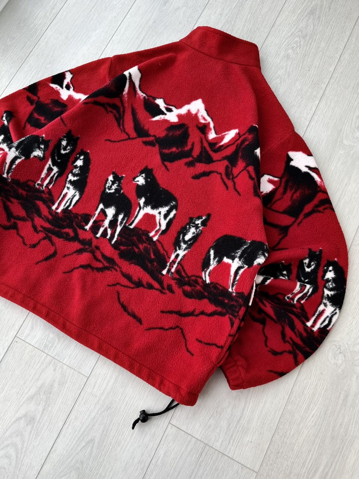 Other Vintage Wolfs Fleece Jacket All Over Print Y2K Gorpcore 90s Size US L / EU 52-54 / 3 - 6 Thumbnail