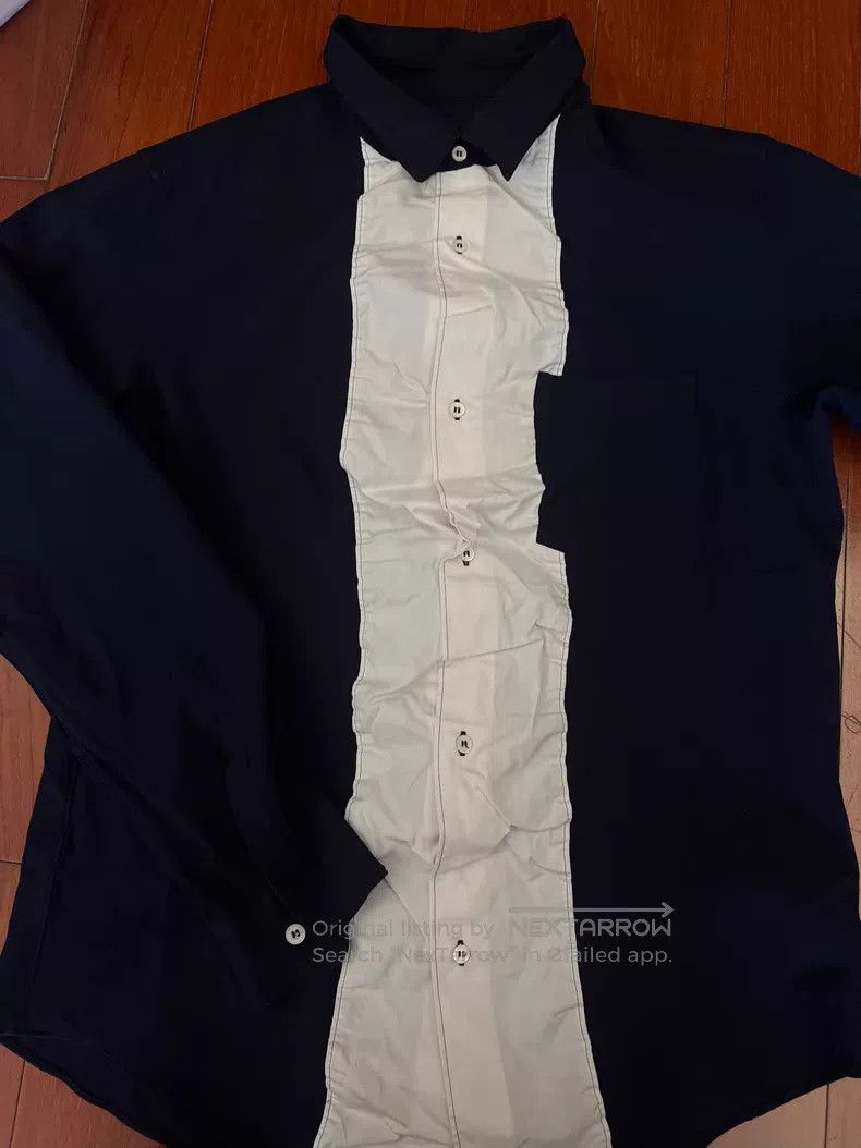 Comme des Garcons Comme Des Garcons Black and White Patchwork Shirt Size M / US 6-8 / IT 42-44 - 1 Thumbnail