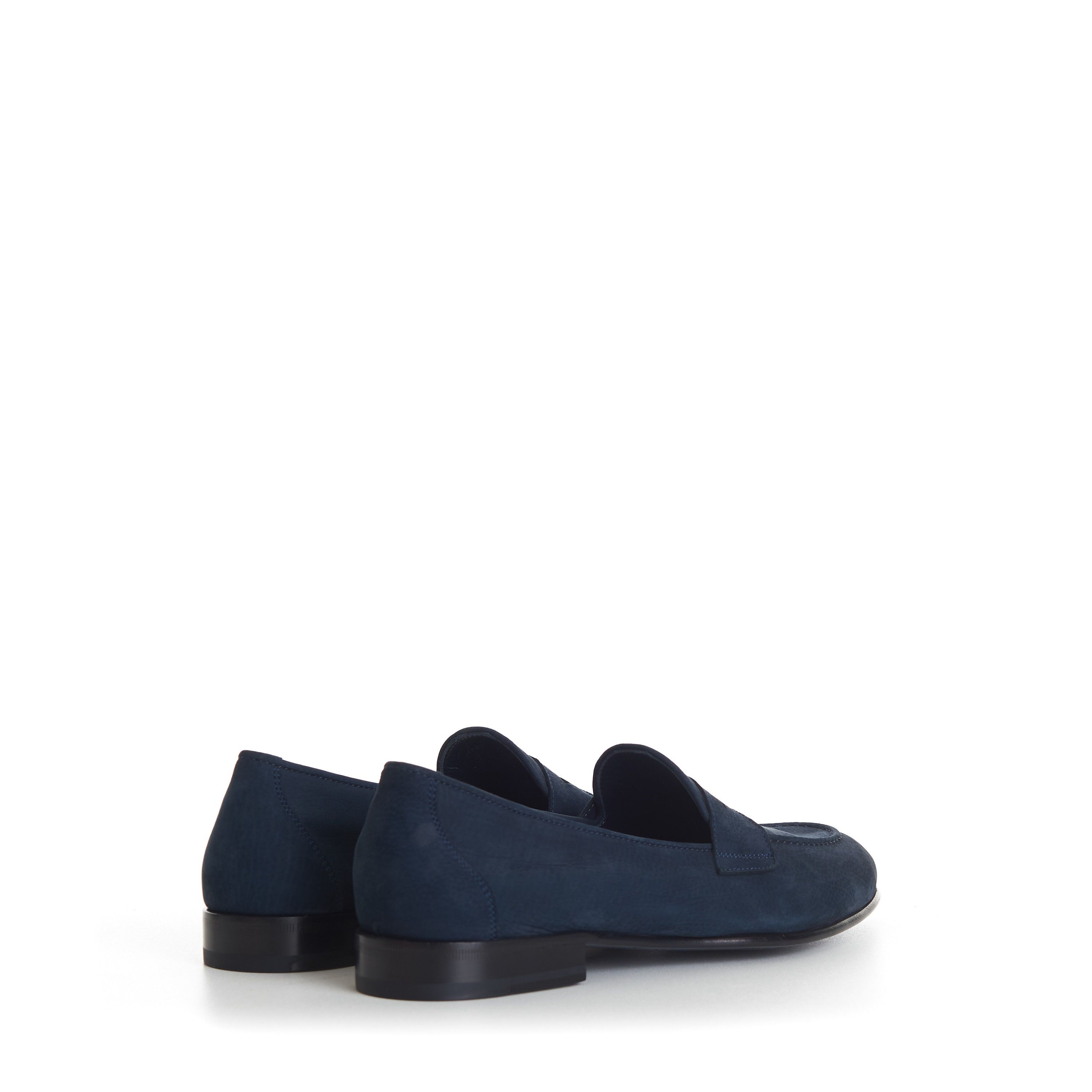 Brioni Penny Loafer In Blue Suede Size US 9 / EU 42 - 7 Thumbnail