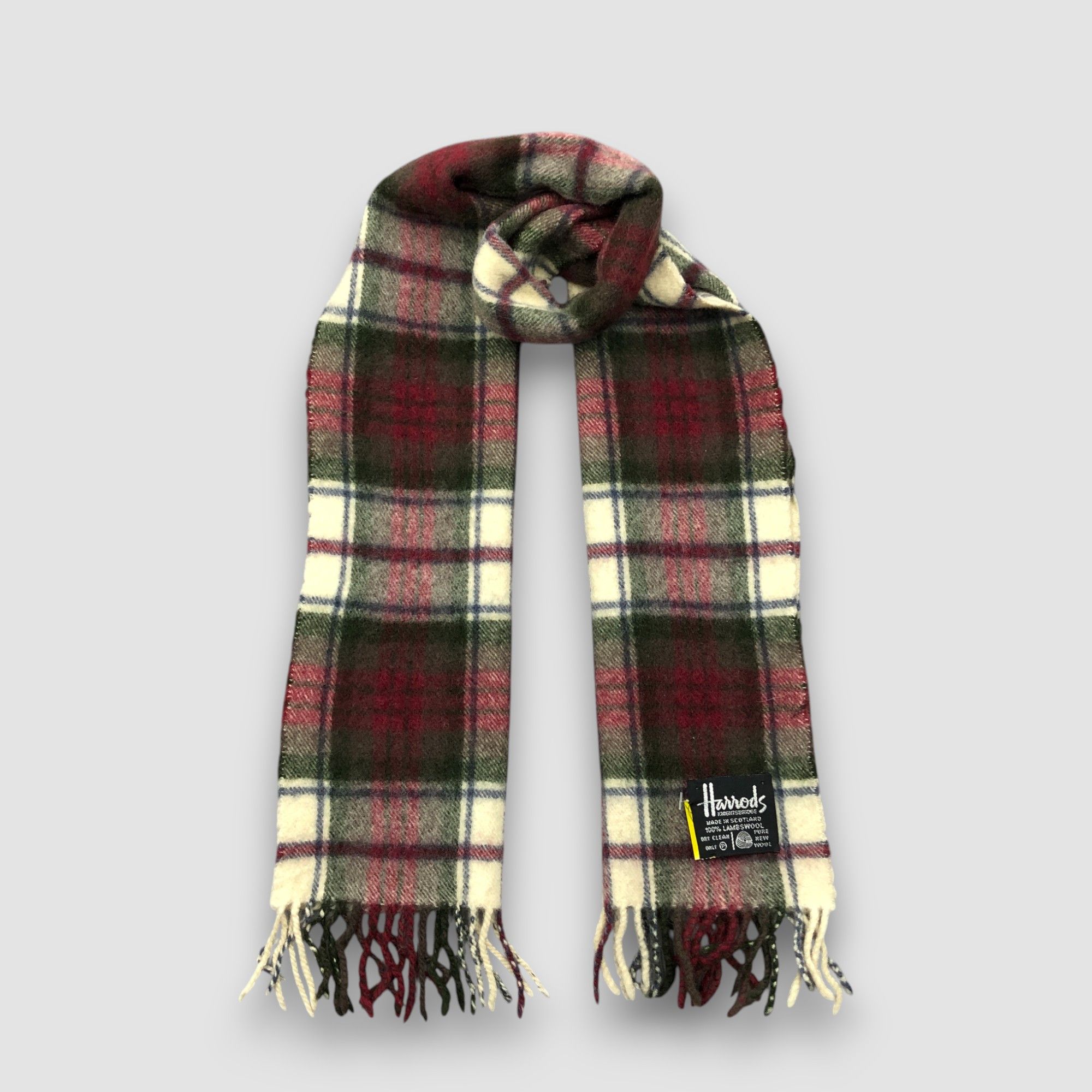 Harrods Vintage Harrods Scarf Muffler Wool Cashmere Scarves Size ONE SIZE - 1 Thumbnail