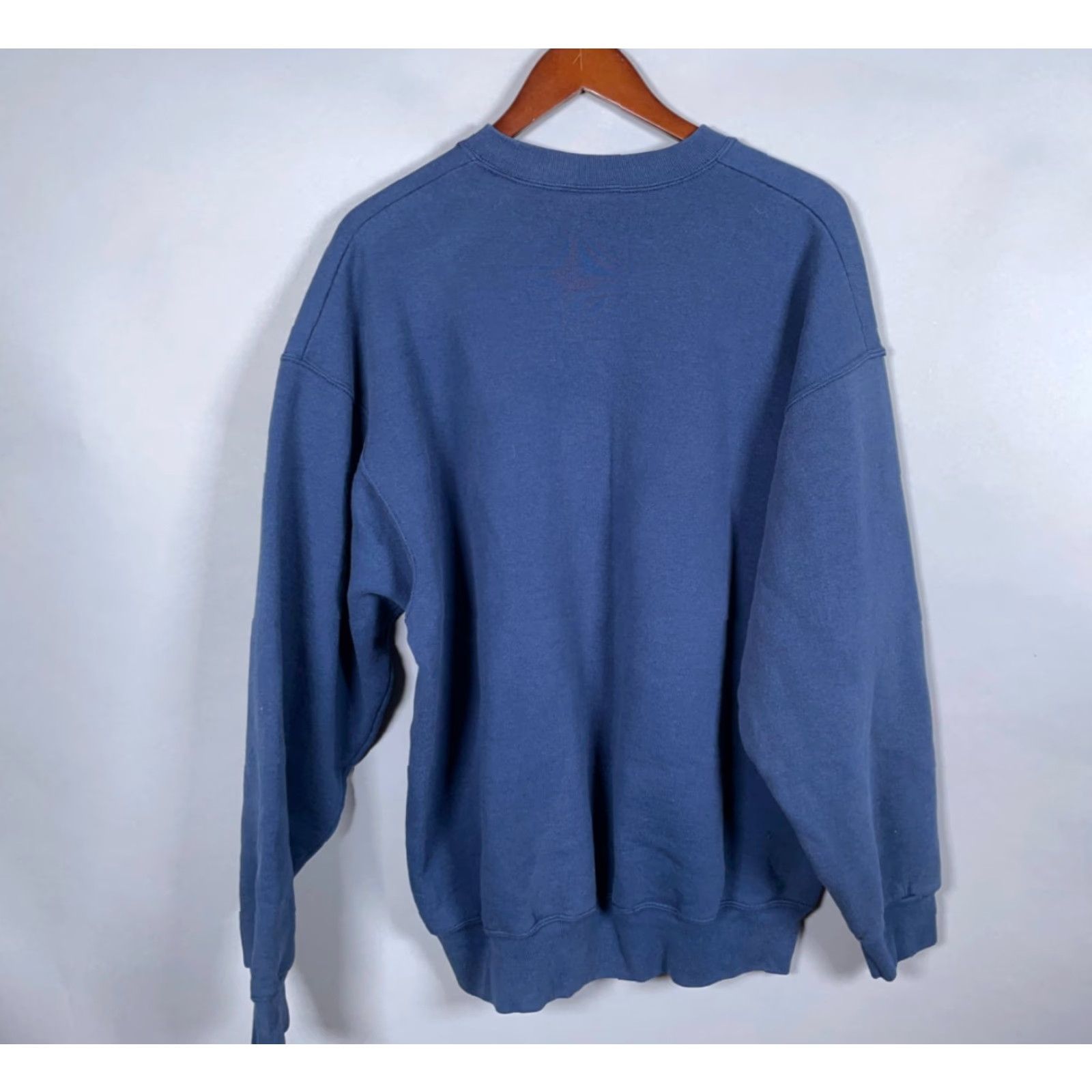 Vintage VINTAGE BVD Sweatshirt Adult 2XL Dark Blue Crewneck Solid 50/50 Skater Y2K Men Size US XXL / EU 58 / 5 - 2 Thumbnail
