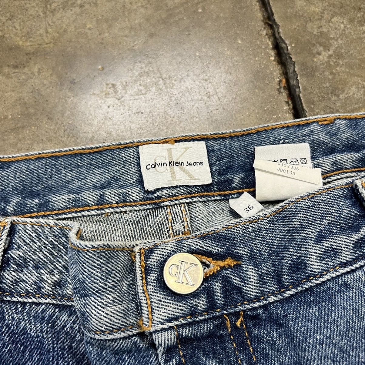 Calvin Klein × Vintage Vintage Y2K Calvin Klein Baggy Denim Shorts Jorts Jeans Size US 36 / EU 52 - 8 Thumbnail