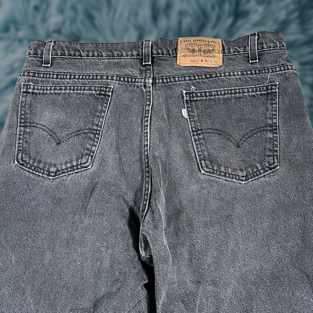 Levi's VINTAGE Levi's Jeans 34x29 Black White Tab Relaxed Straight Leg Made In USA Faded Mens Jeans Size US 34 / EU 50 - 1 Thumbnail