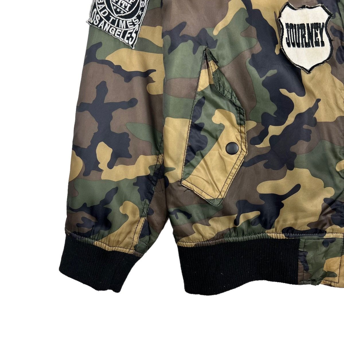 Japanese Brand 🔥 RIOT RIOT EDWARDS CAMO BOMBER JACKET Size US L / EU 52-54 / 3 - 4 Thumbnail