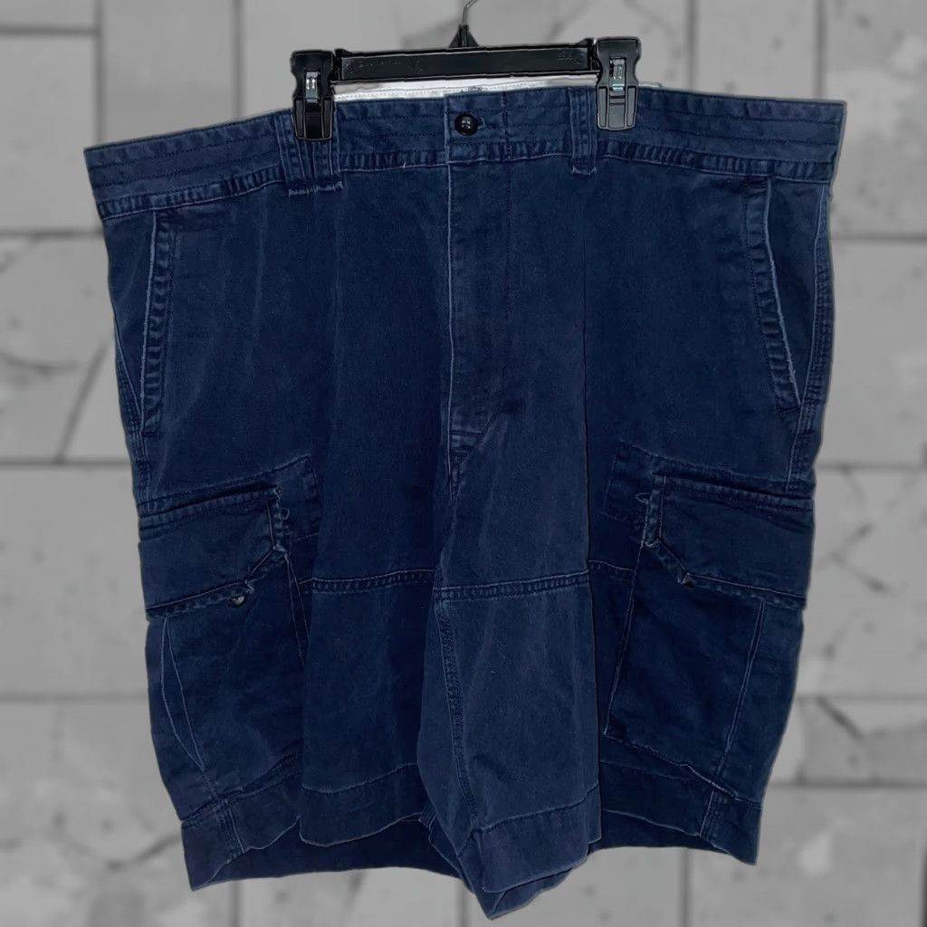 Polo Ralph Lauren Polo Ralph Lauren Cargo Shorts Mens 42 Dark Blue 100% Cotton Cargo Mens Size 42 Polo Ralph Lauren Dark Blue Cotton Shorts Size US XL / EU 56 / 4 - 1 Thumbnail