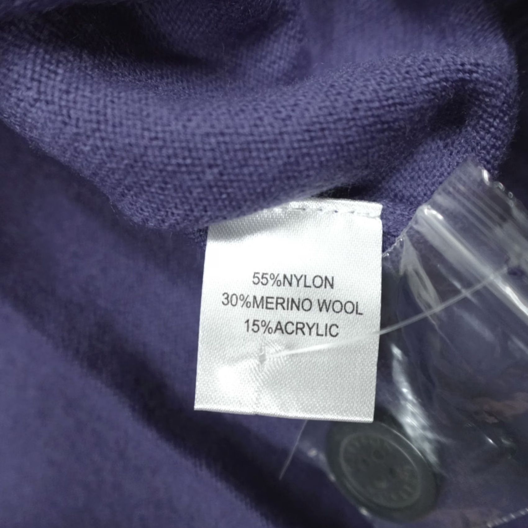 Vintage Greyson Cardigan Sweater Mens XL Purple Honeycreeper Nylon Wool V-Neck Button Modern - 000 Size US XL / EU 56 / 4 - 5 Thumbnail