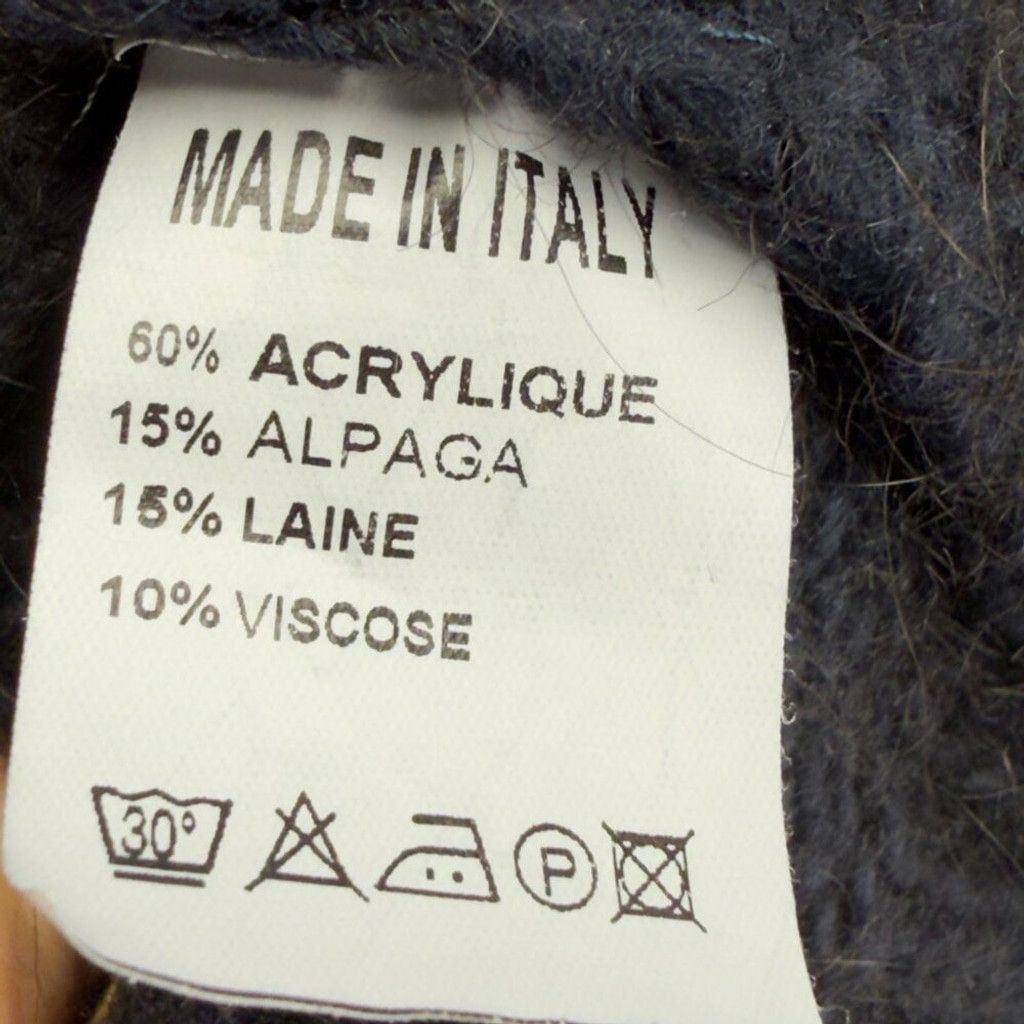 Other SPONTINI PARIS Quiet Luxury Navy Knit Cardigan Sweater sz M Size US M / EU 48-50 / 2 - 7 Thumbnail