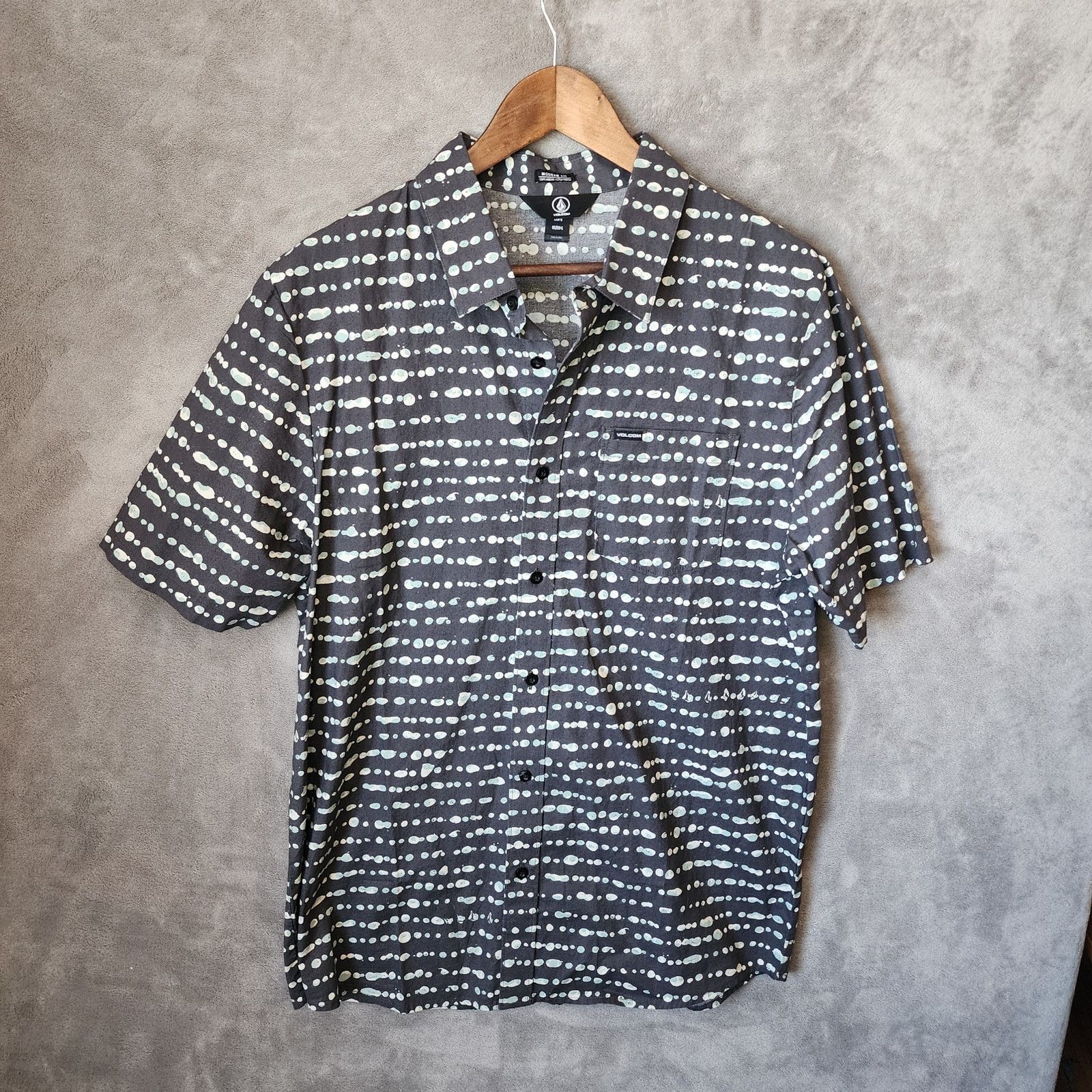 Volcom Volcom Men's Large Black Abstract Button-Up Shirt Size US L / EU 52-54 / 3 - 1 Thumbnail
