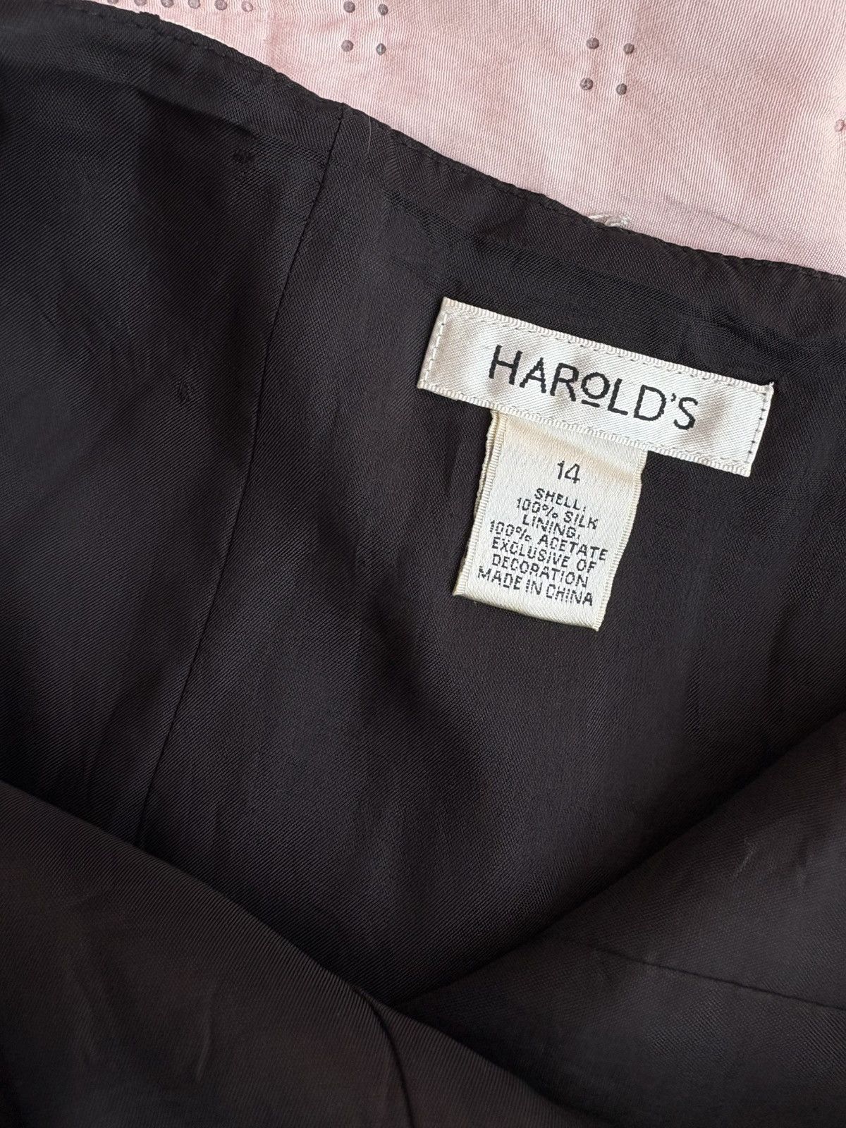 Vintage harold's silk skirt Size 28" / US 6 / IT 42 - 6 Thumbnail